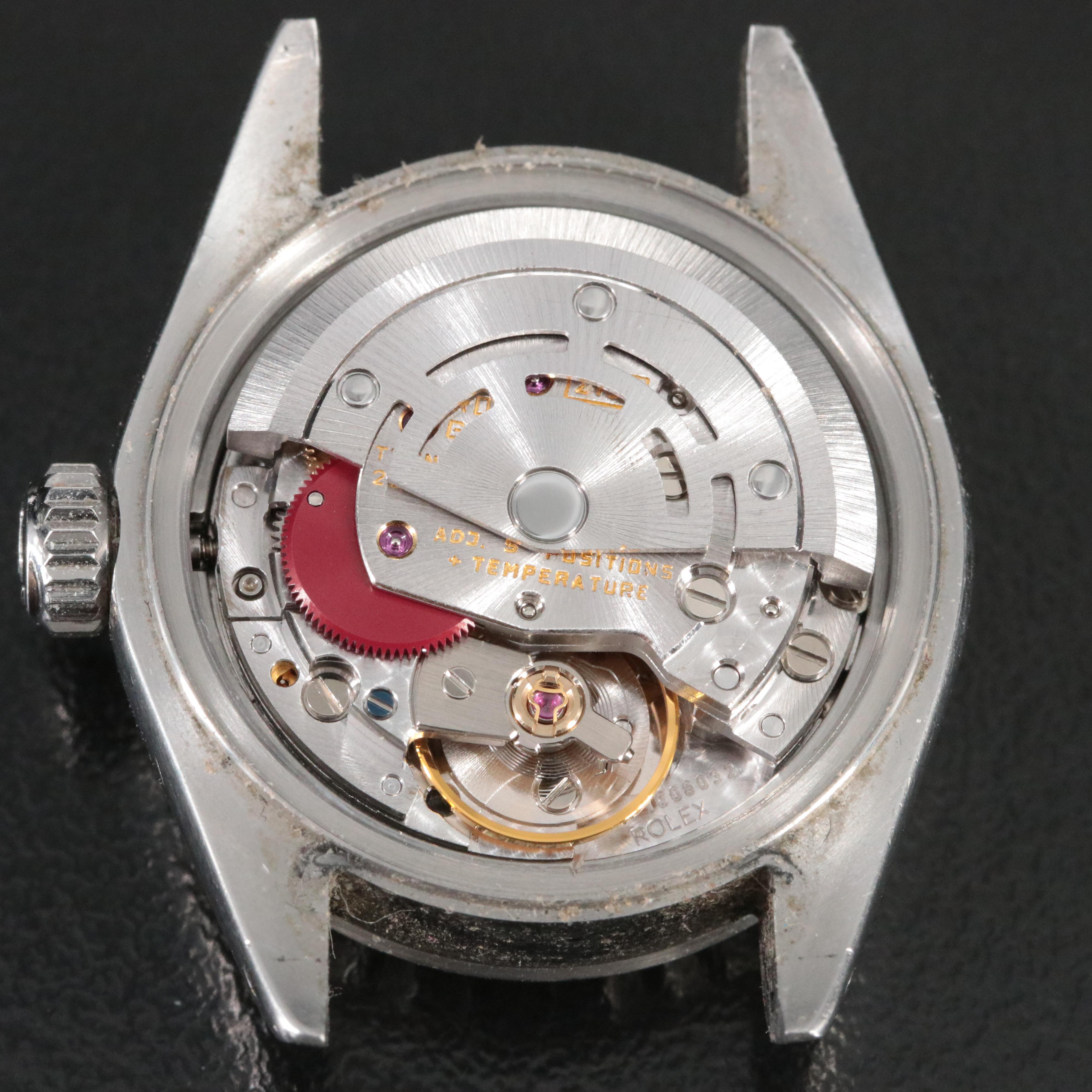 Rolex Oyster Perpetual Date 69240 Silver 26mm Steel Automatic Watch circa 1988