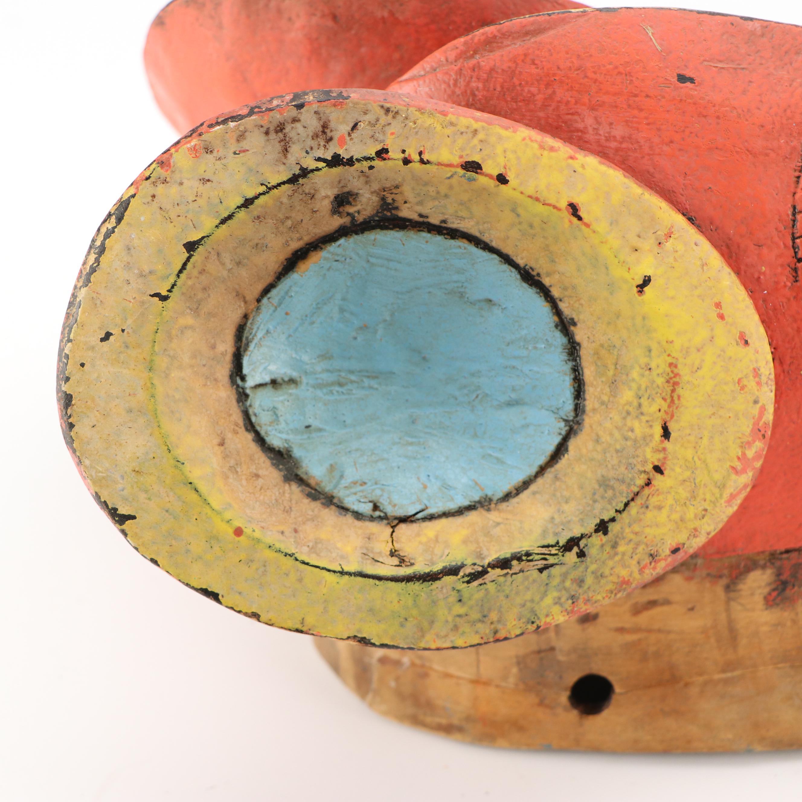 Ivory Coast Guro Peoples Passport Polychrome Wood Helmet Mask