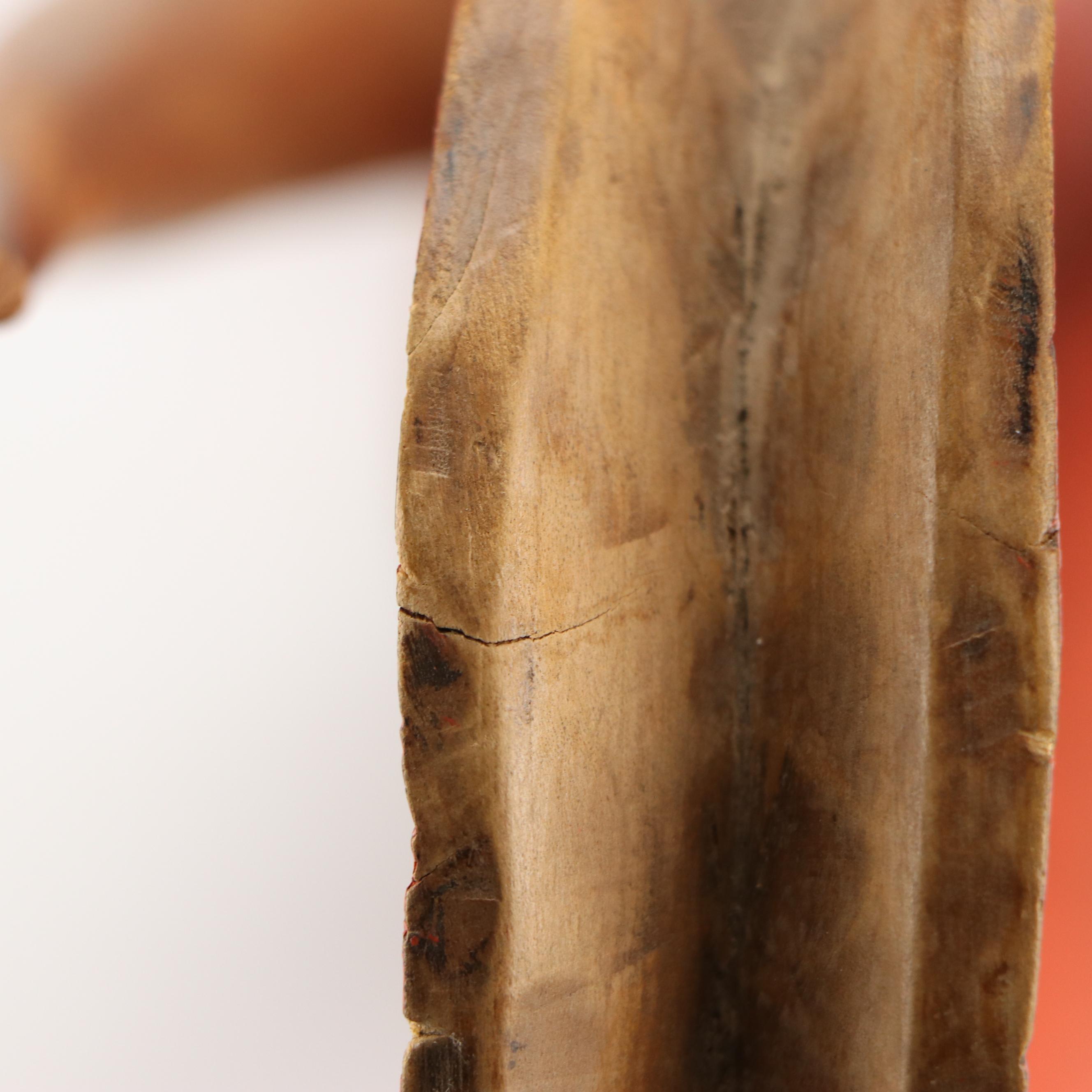 Ivory Coast Guro Peoples Passport Polychrome Wood Helmet Mask