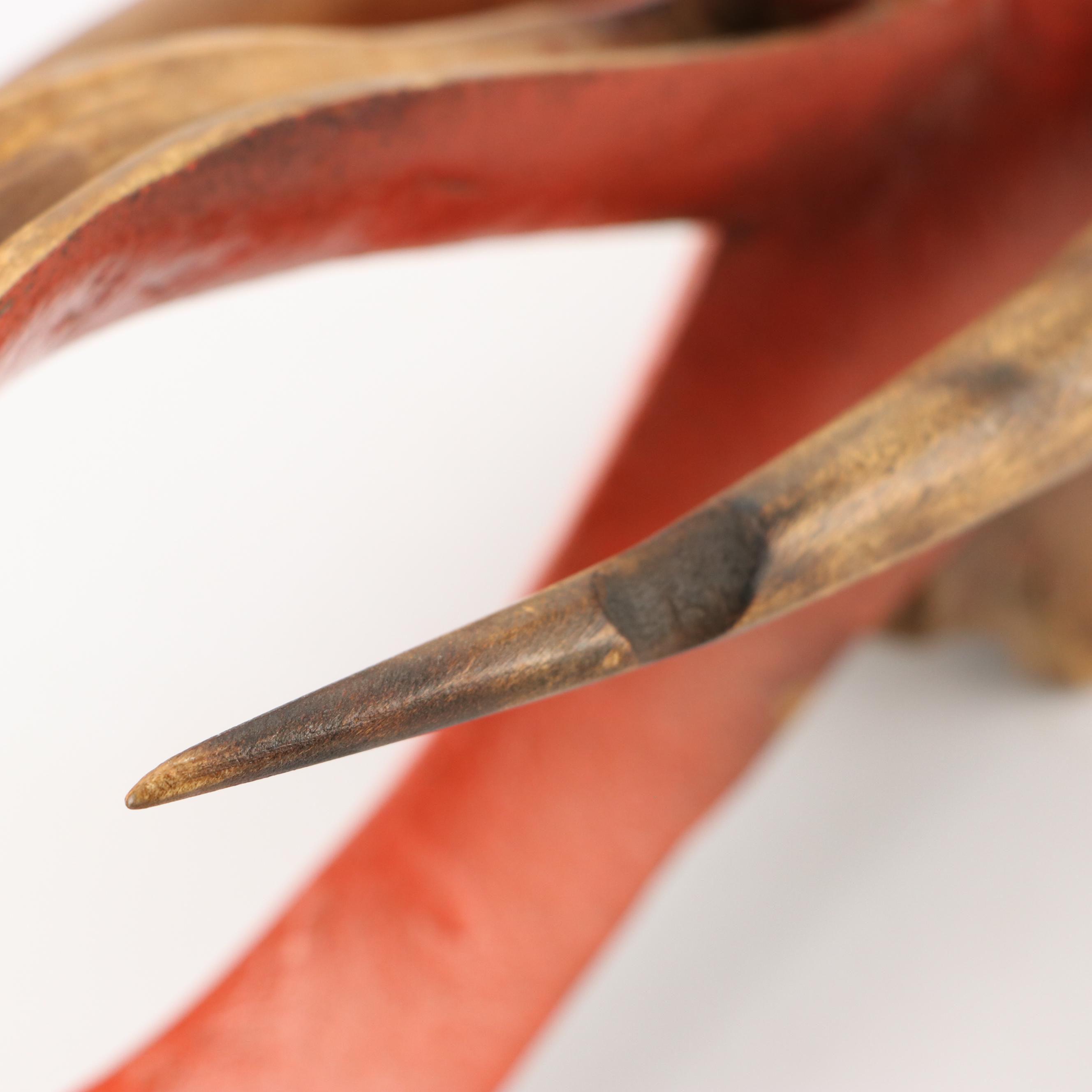 Ivory Coast Guro Peoples Passport Polychrome Wood Helmet Mask
