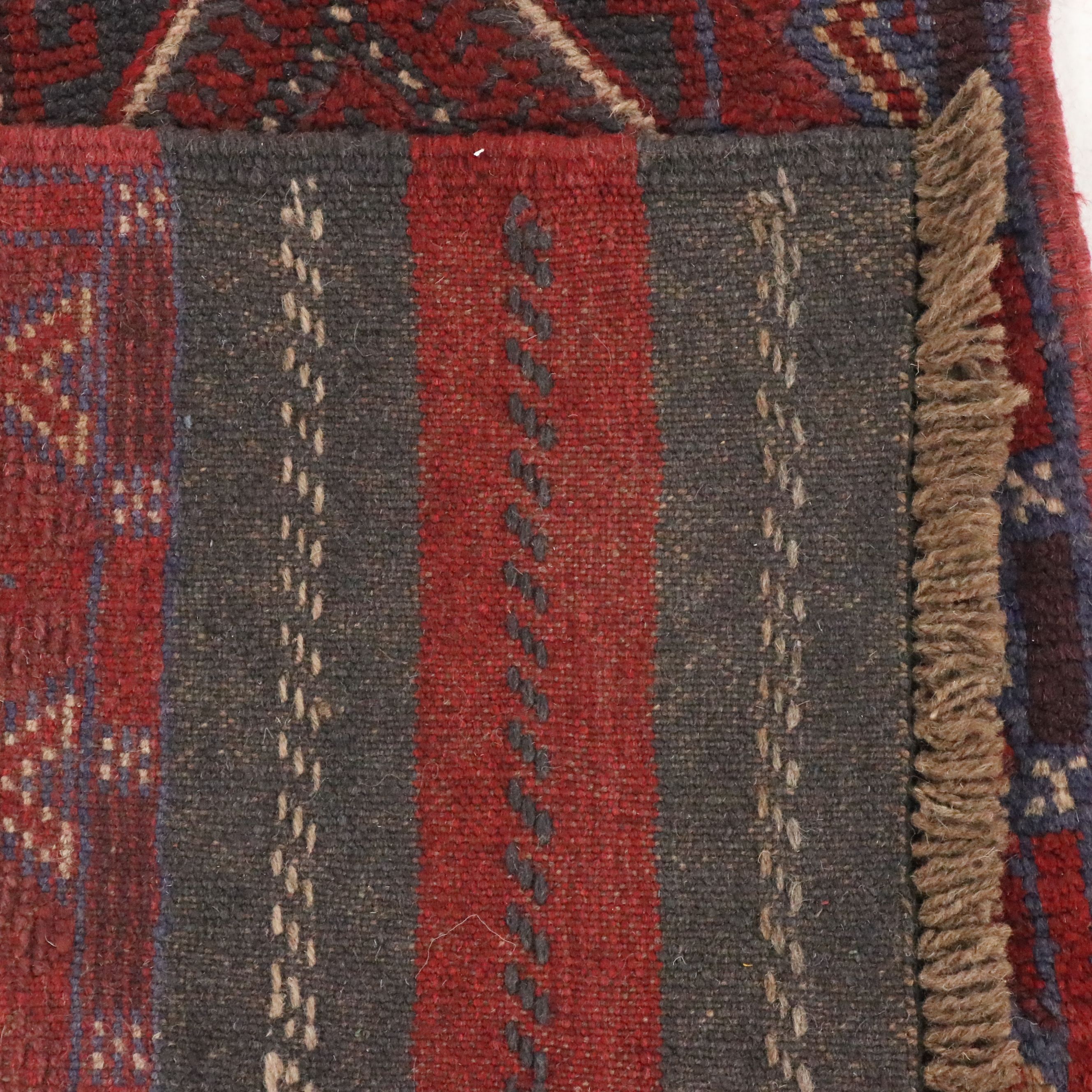 2'3 x 11'2 Handwoven Afghan Mashwani Carpet Runner