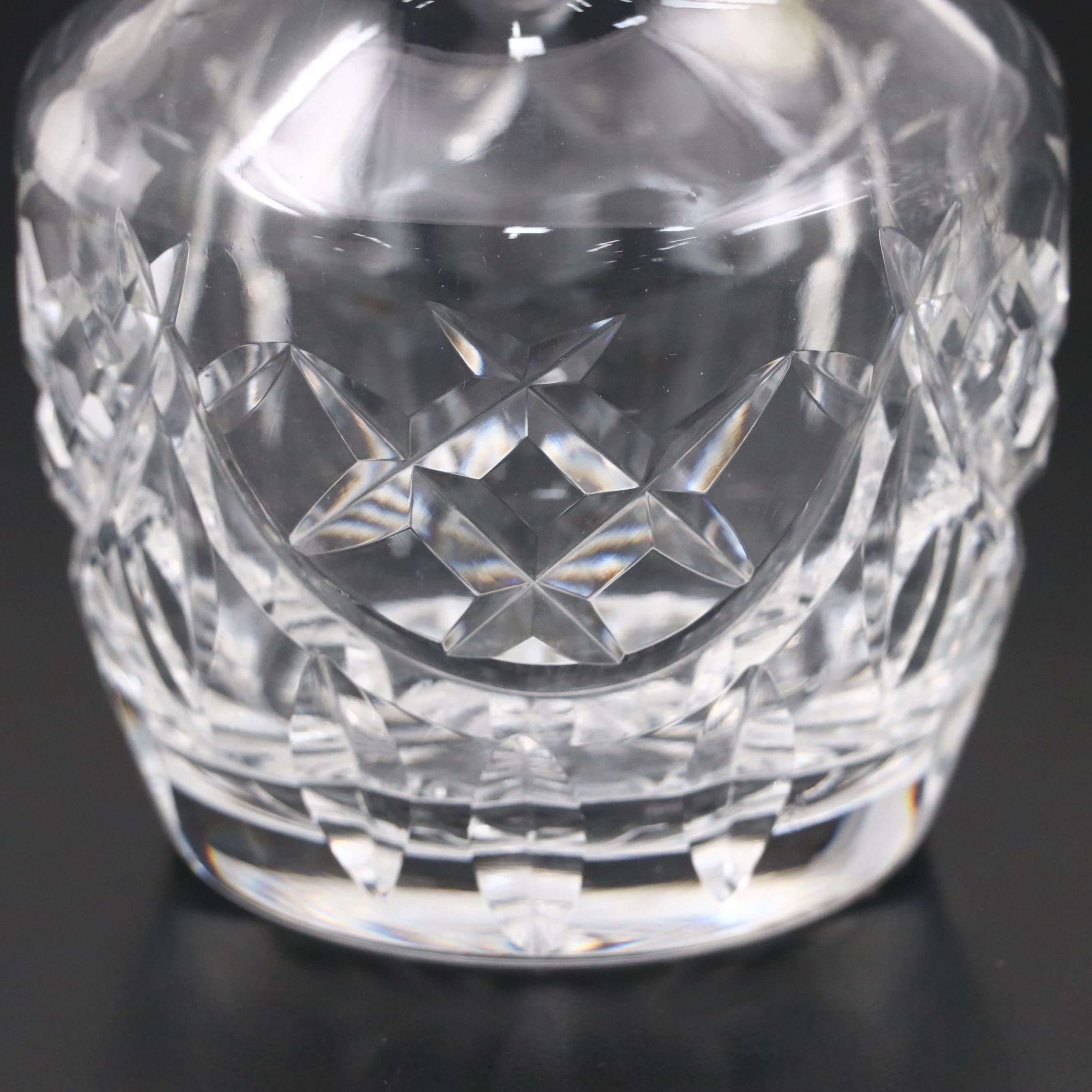 Waterford Crystal Mustard Jar with Crystal Biscuit Barrel