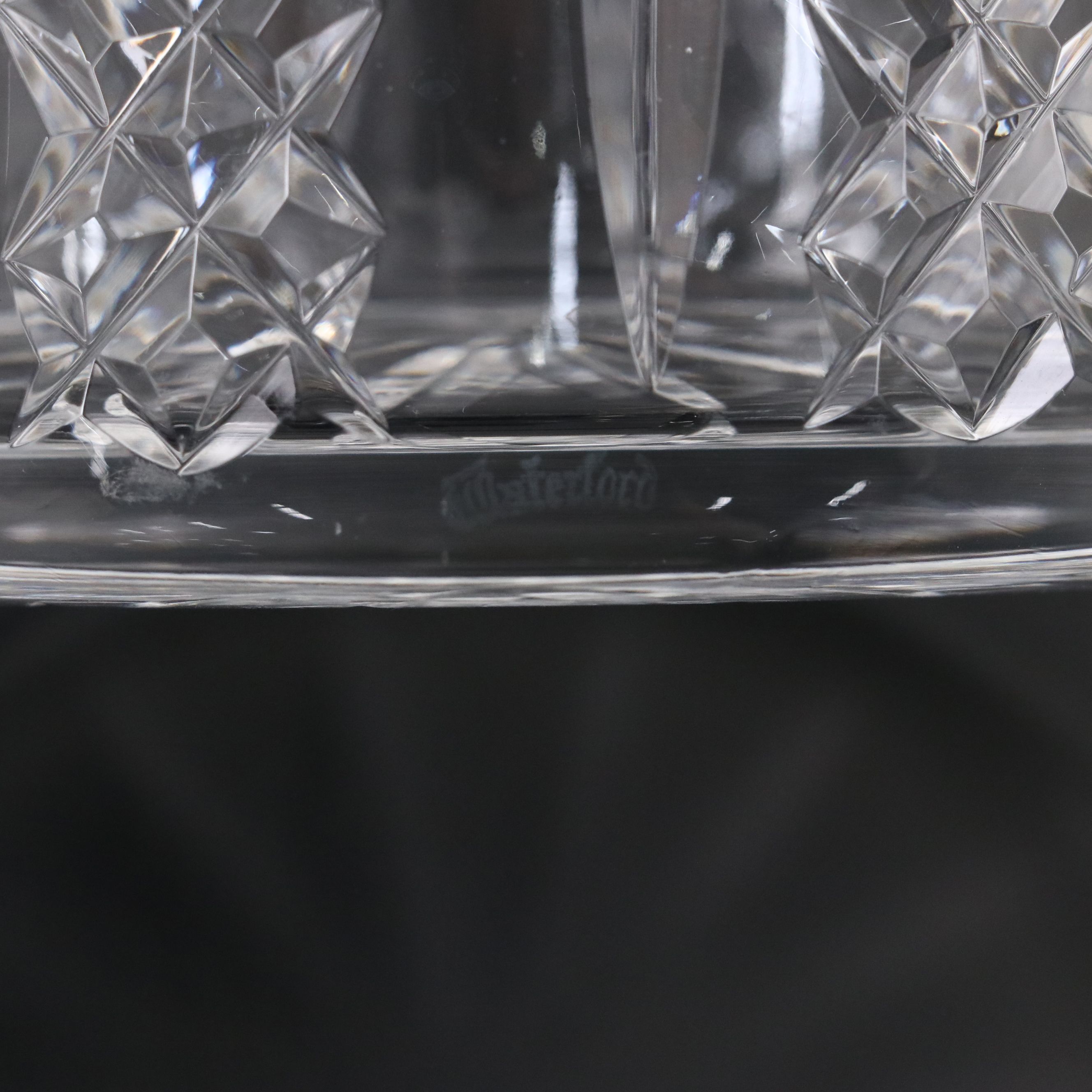 Waterford Crystal Mustard Jar with Crystal Biscuit Barrel