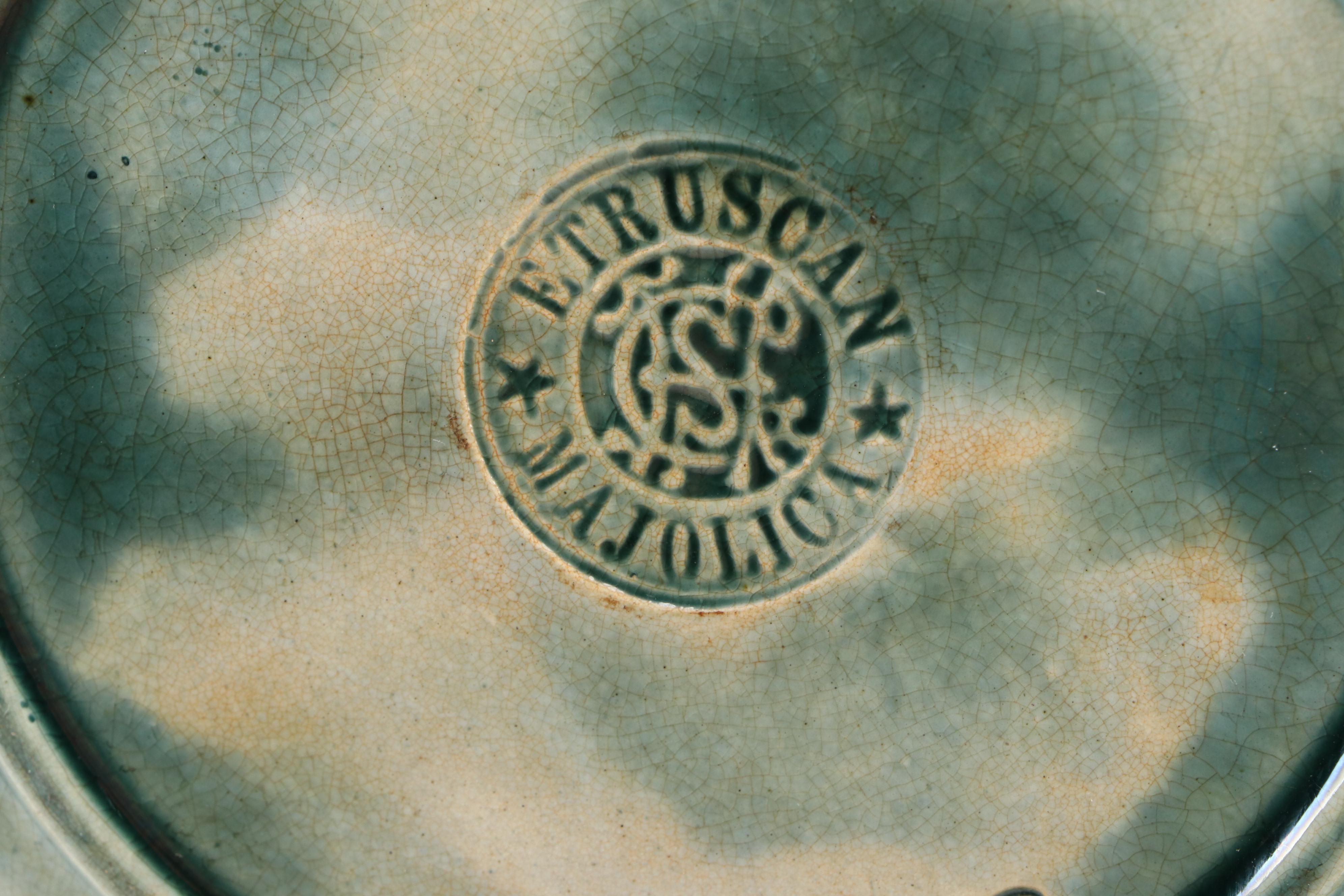 Pair of Etruscan Majolica Cauliflower Plates, Late 19th Century