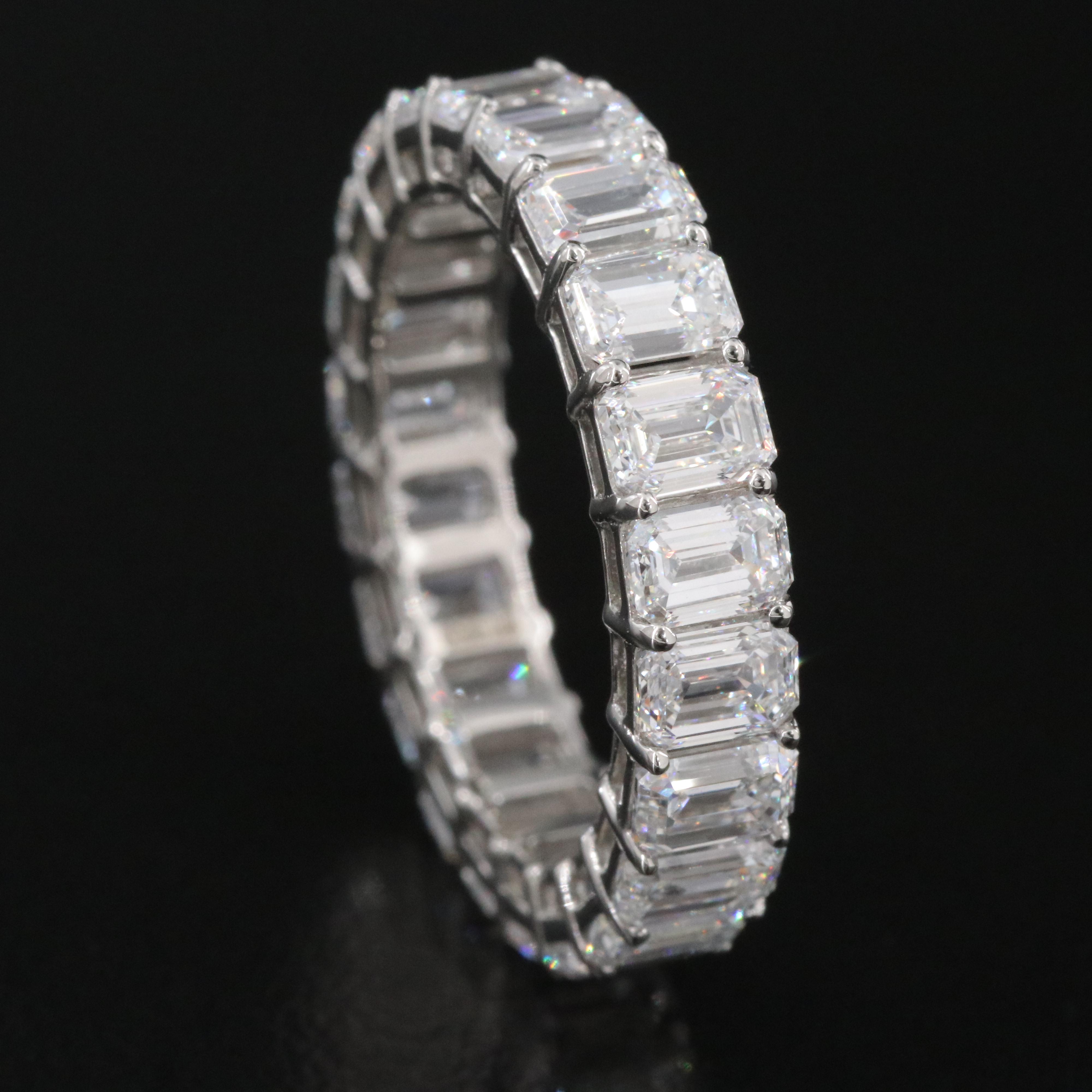 Platinum 5.09 CTW Lab Grown Diamond Eternity Band