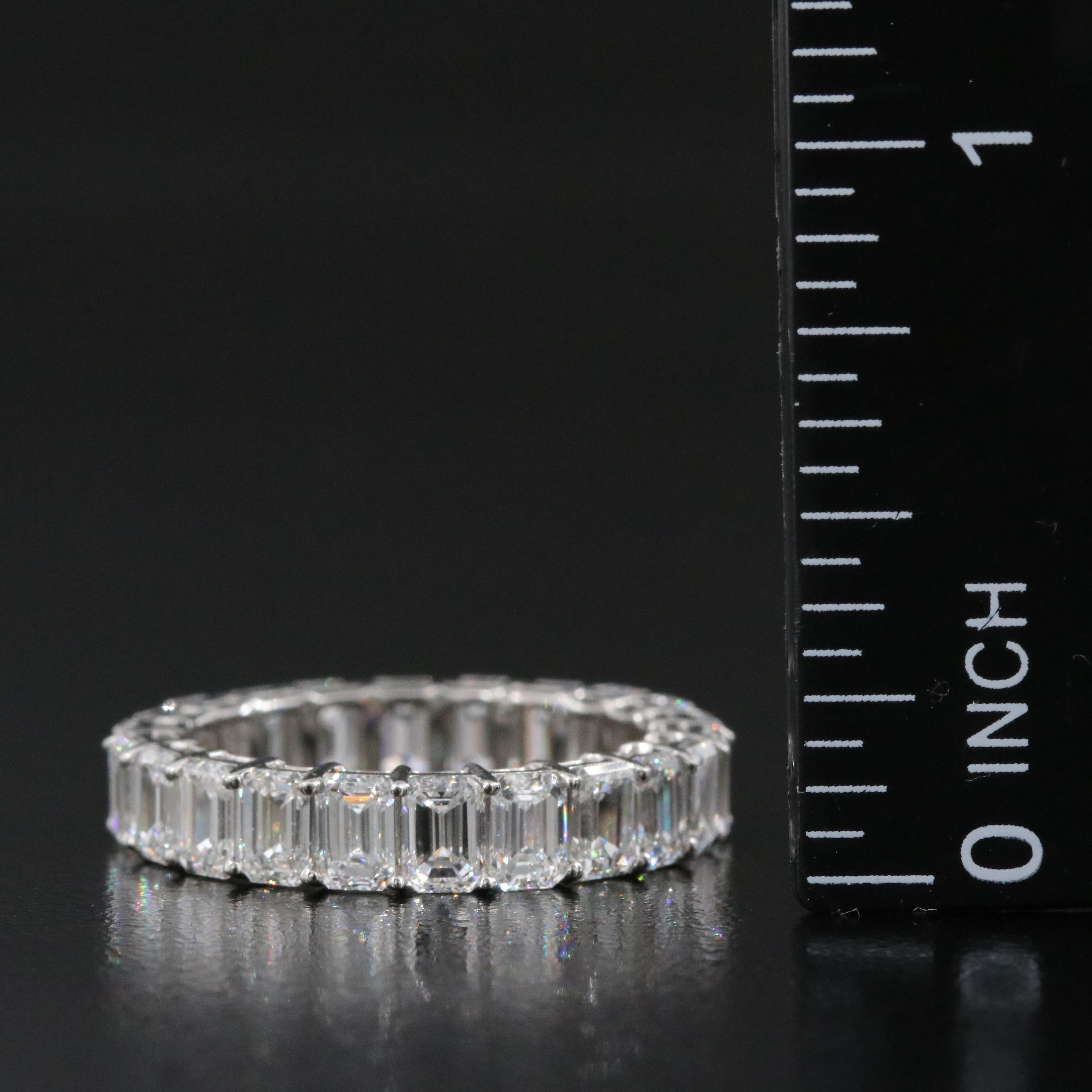 Platinum 5.09 CTW Lab Grown Diamond Eternity Band