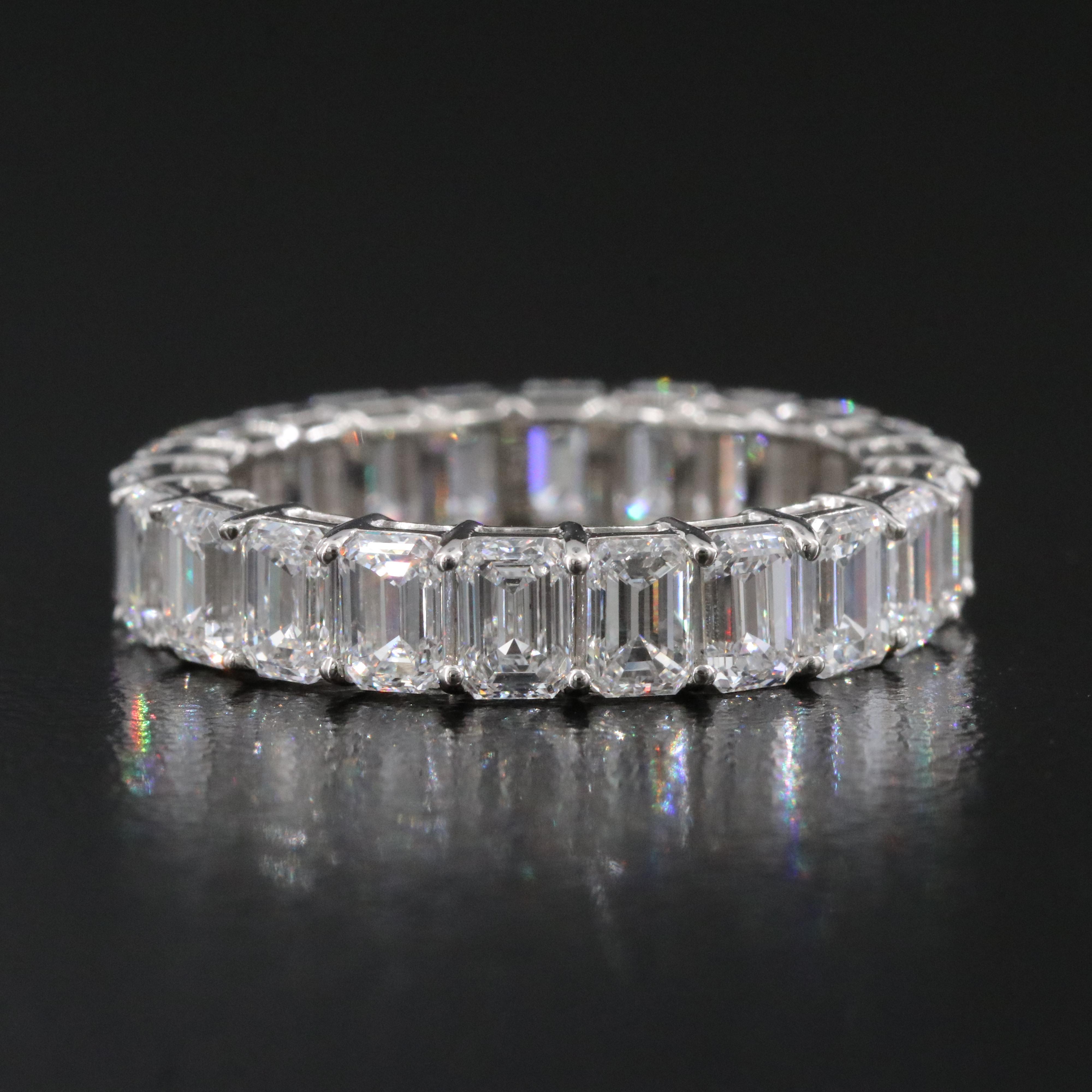 Platinum 5.09 CTW Lab Grown Diamond Eternity Band