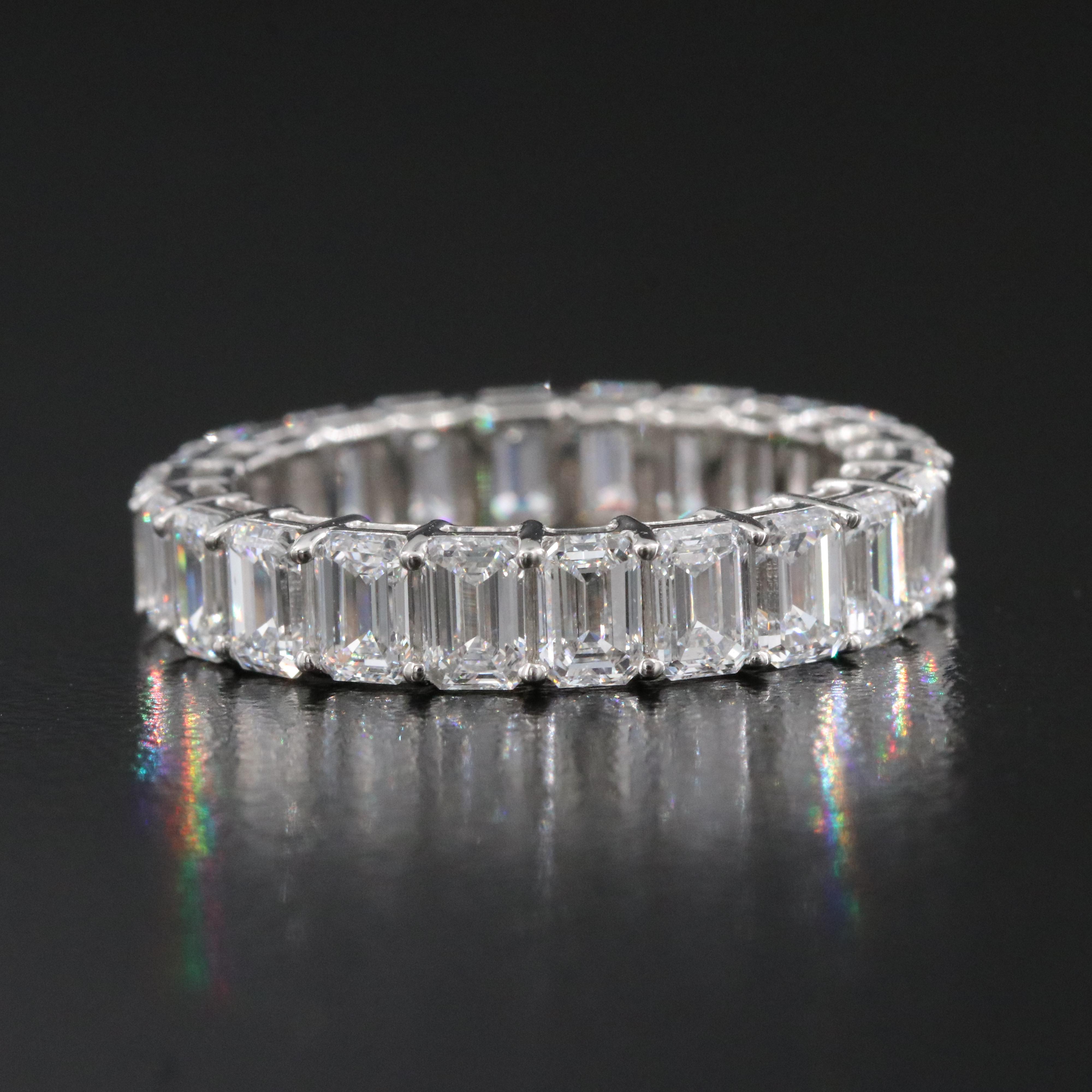 Platinum 5.09 CTW Lab Grown Diamond Eternity Band