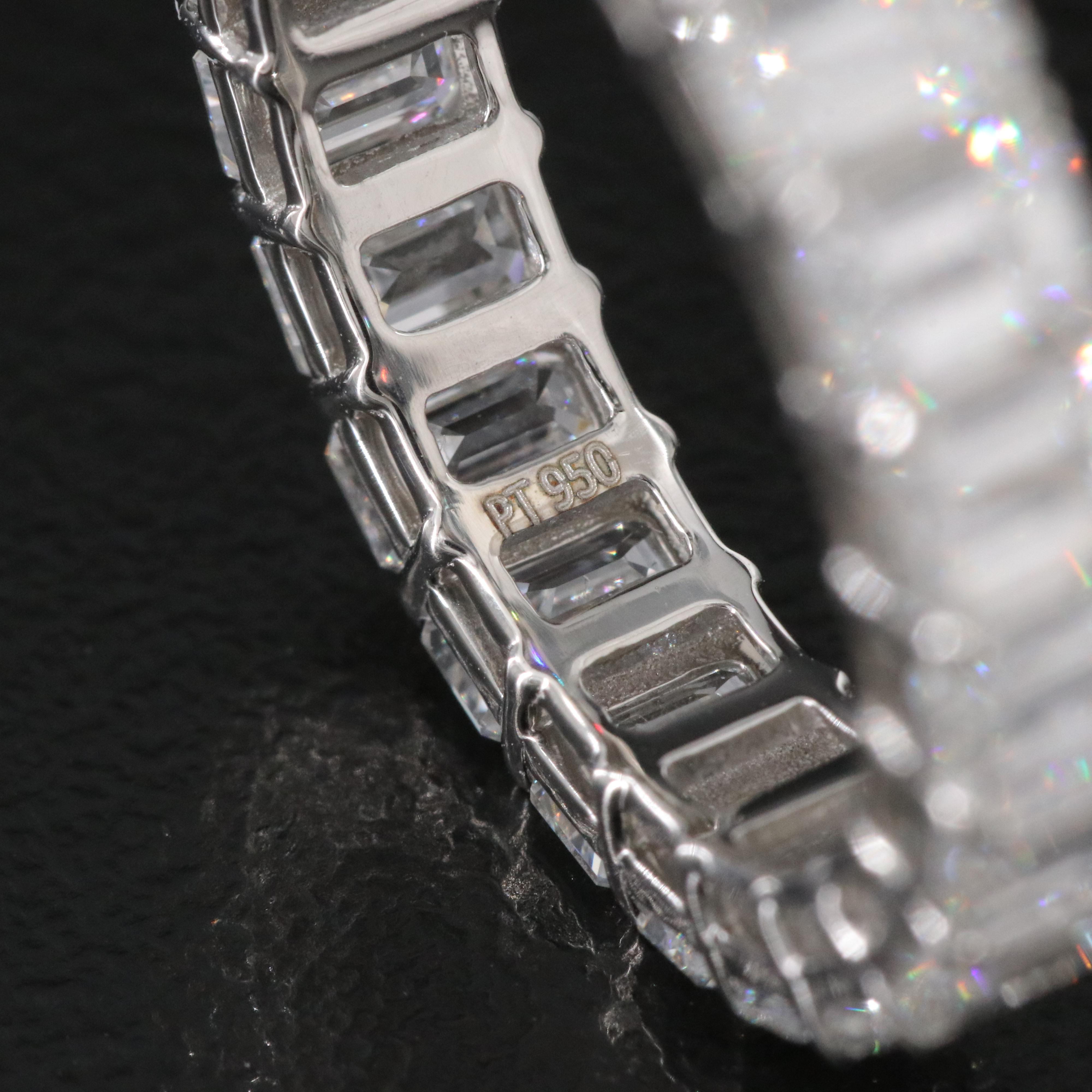 Platinum 5.09 CTW Lab Grown Diamond Eternity Band