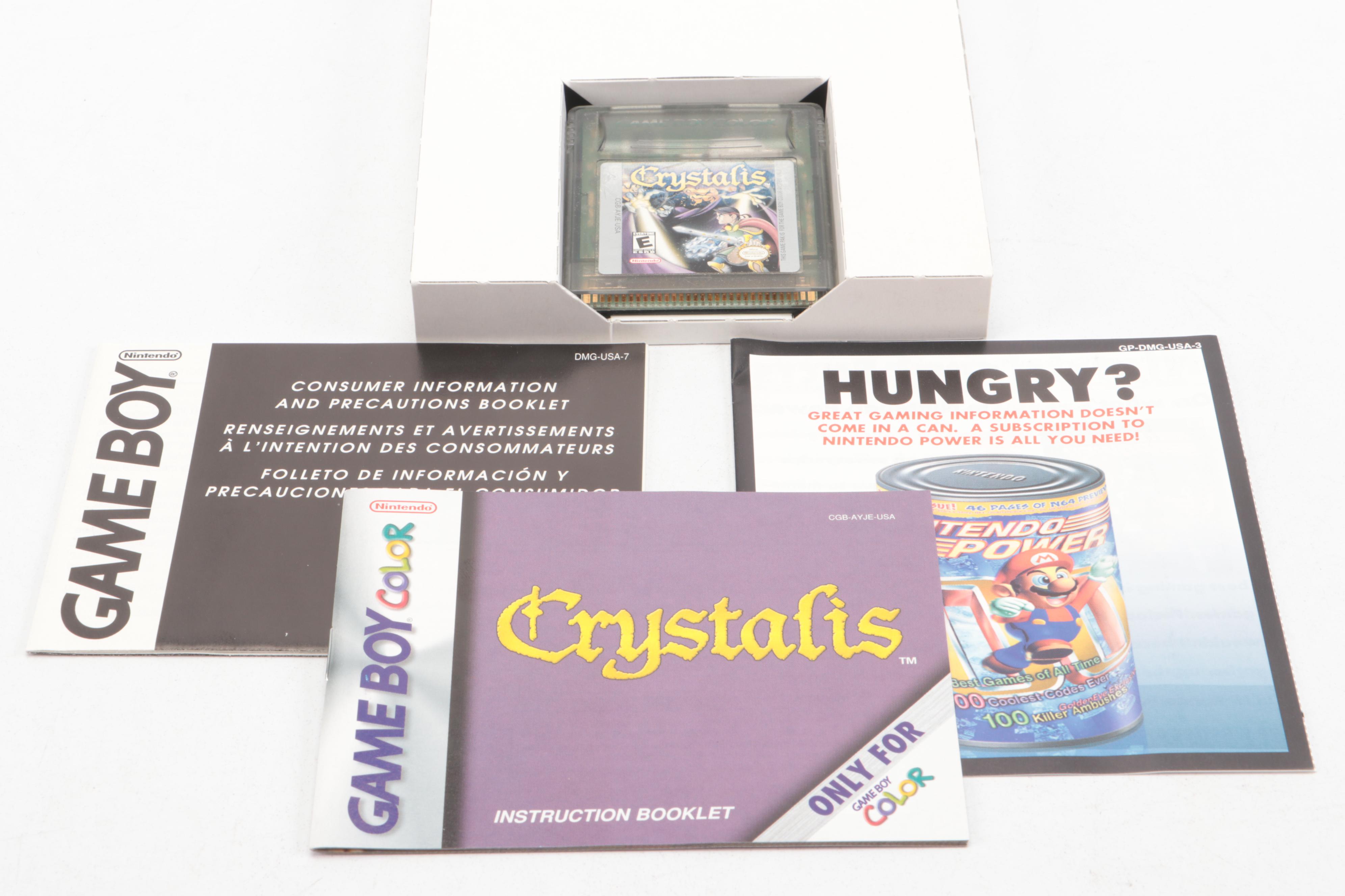 Crystalis and Dragon Warrior Game Boy Color Video Games, Complete in Box