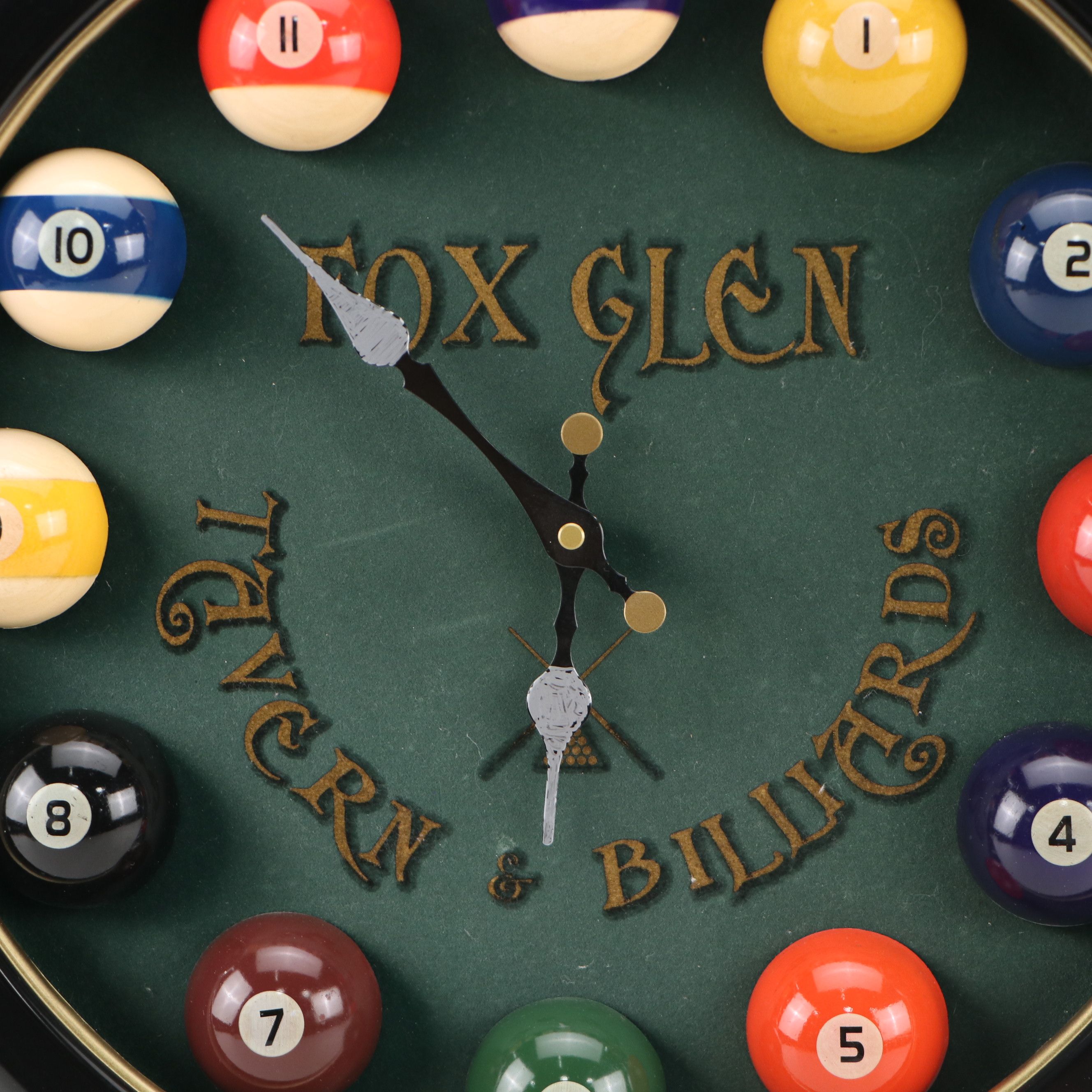 Fox Glen Tavern and Billiards Wall Clock