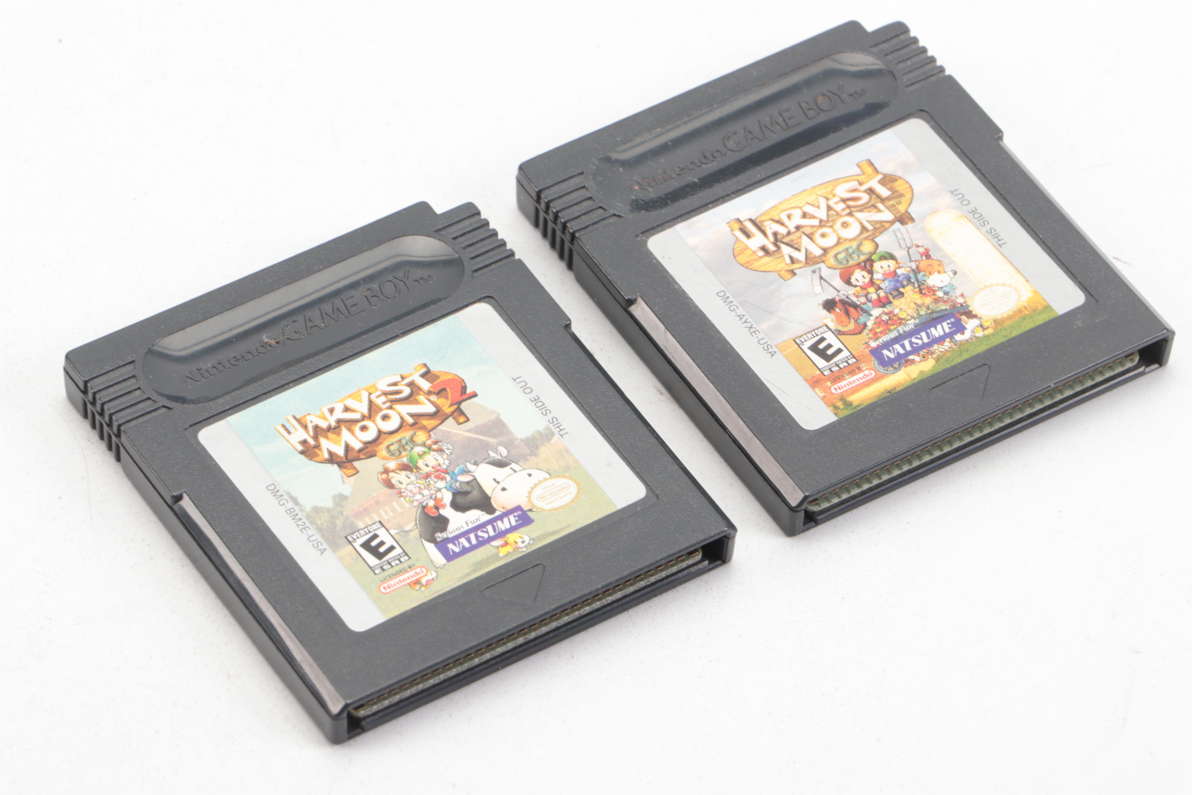 Game Boy Color Console with Video Games and Handy Boy