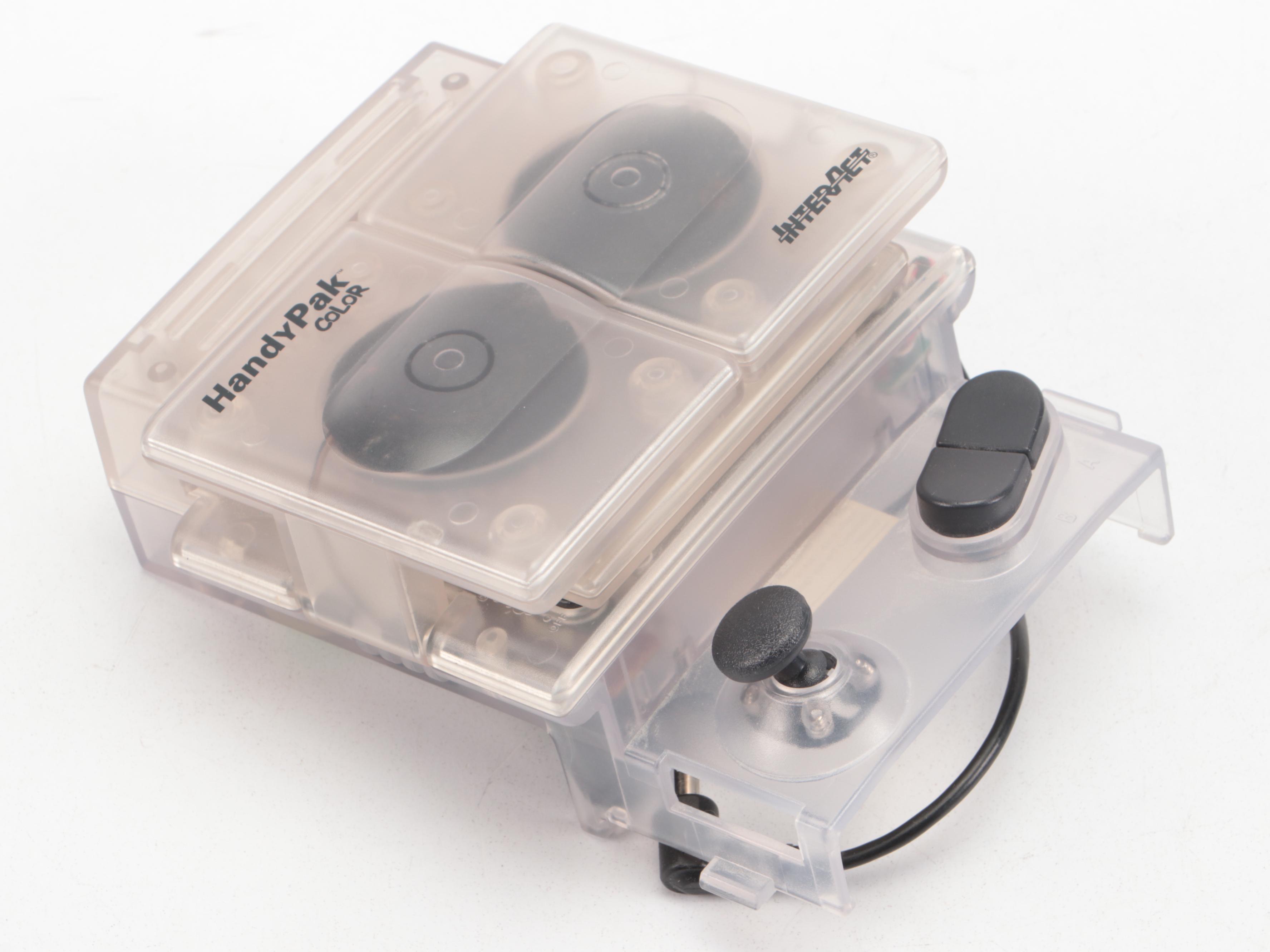 Game Boy Color Console with Video Games and Handy Boy