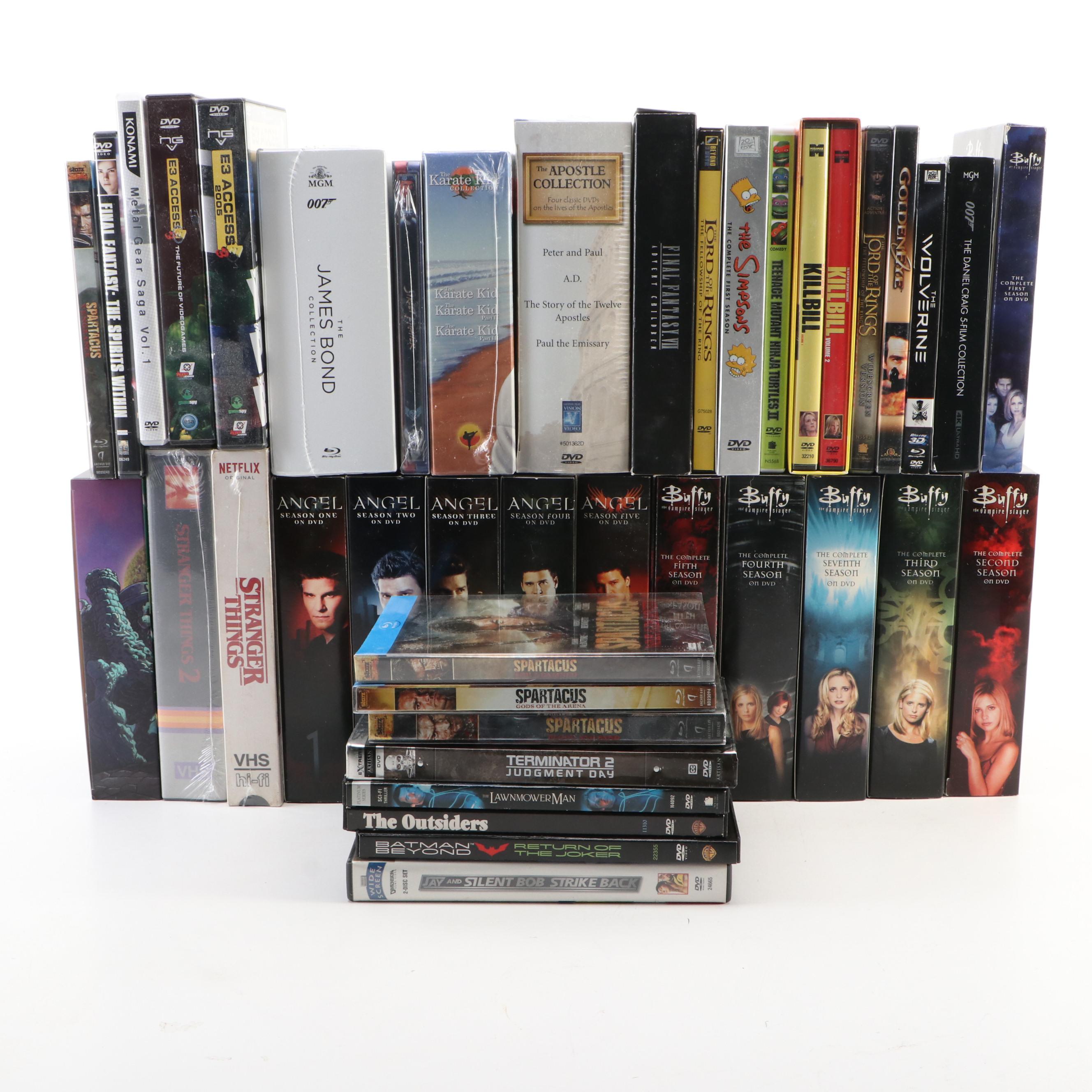 "Buffy the Vampire Slayer," "Spartacus," and More Blu-ray, DVD, and VHS Tapes