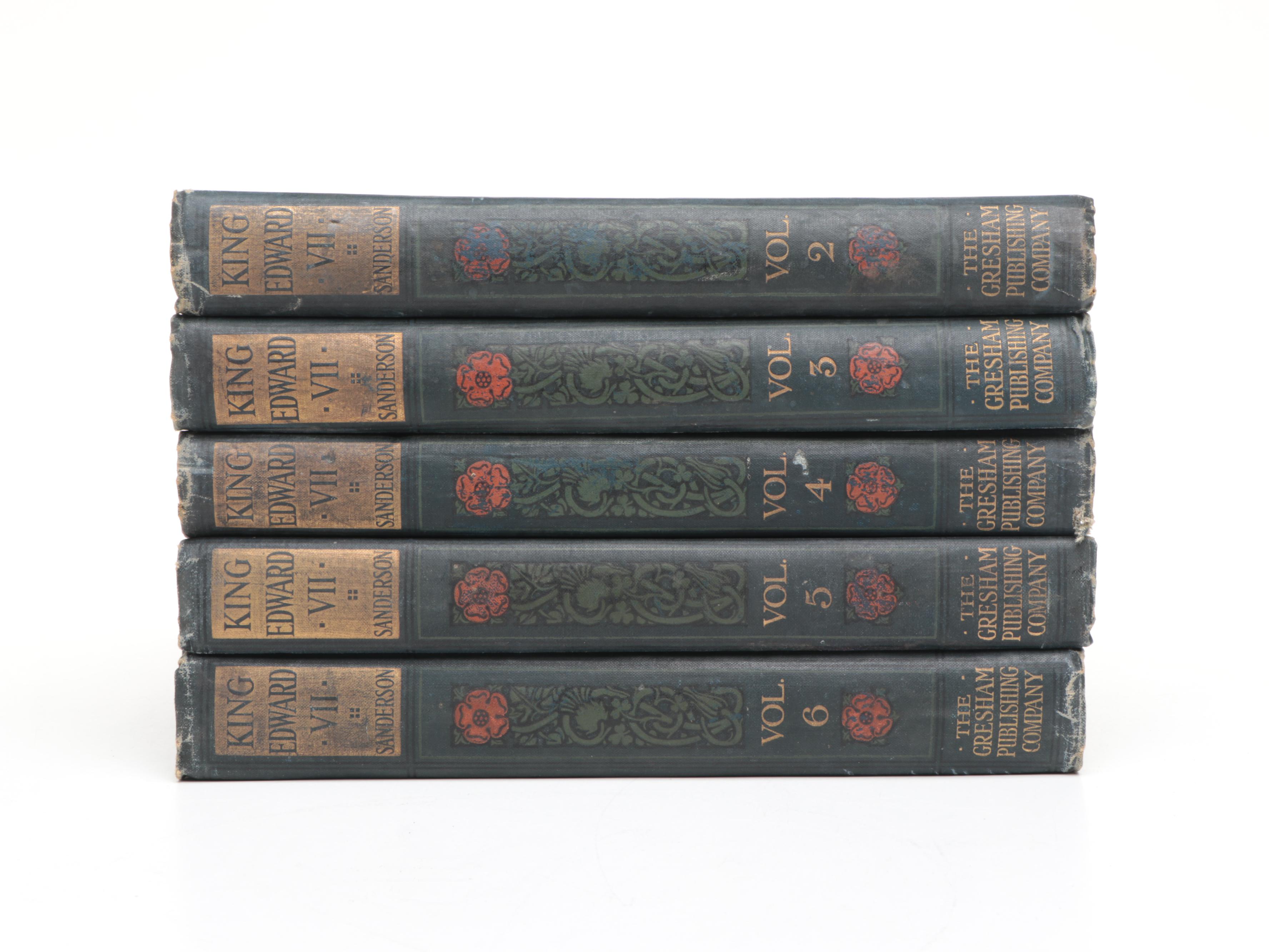 "King Edward VII: His Life and Reign" Near Complete Set by Edgar Sanderson, 1910