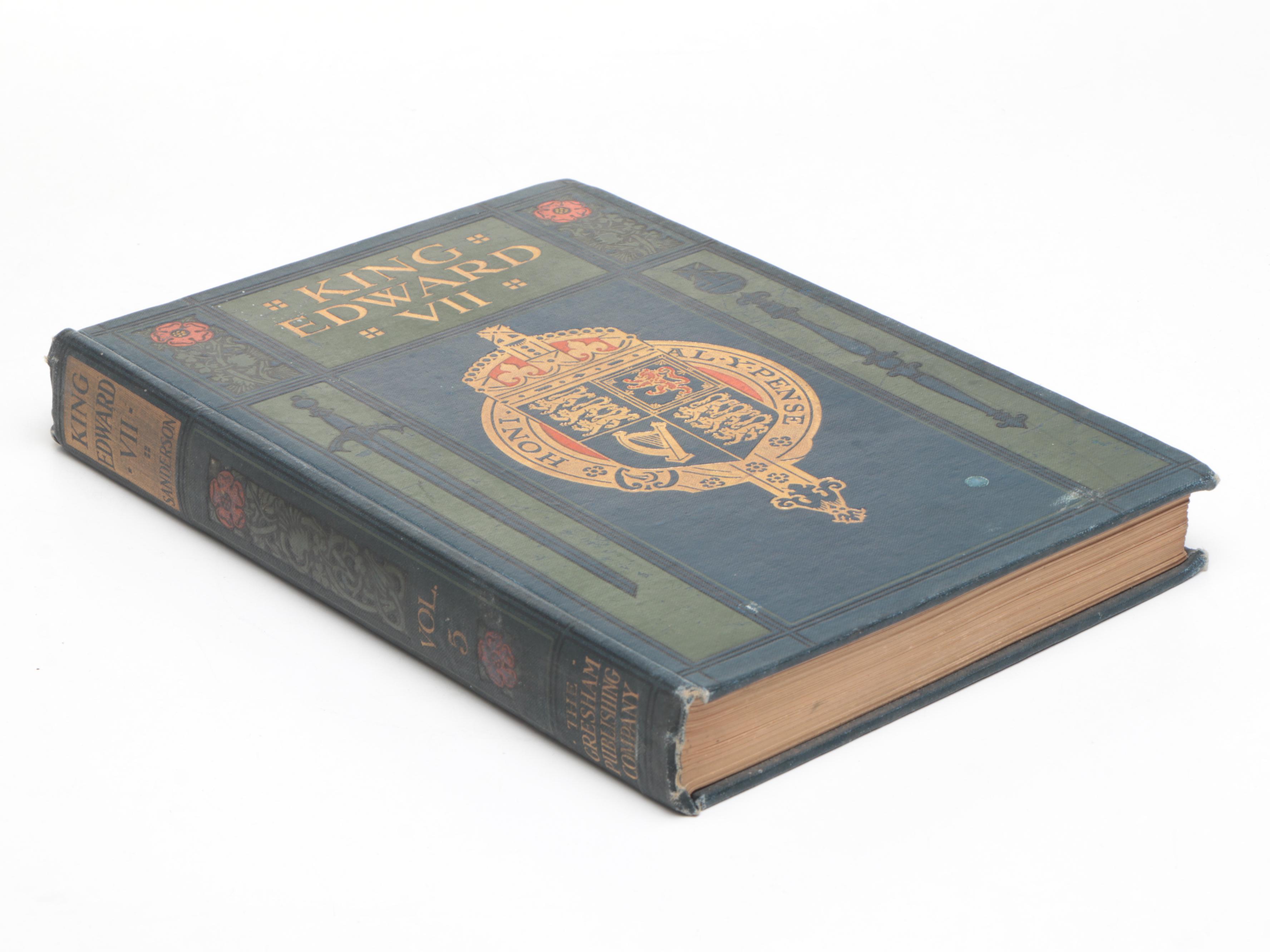 "King Edward VII: His Life and Reign" Near Complete Set by Edgar Sanderson, 1910