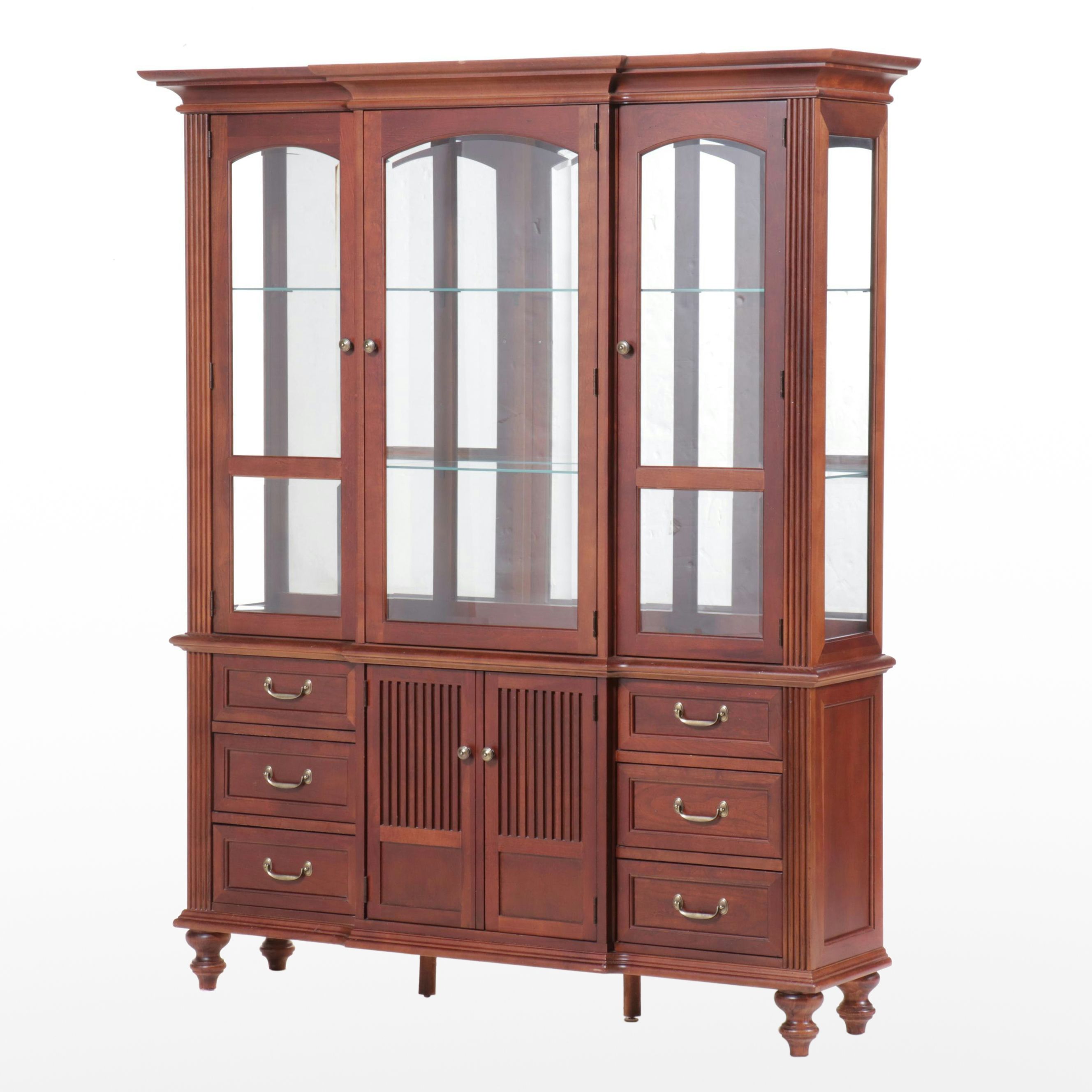 Stanley Furniture "British Colony" Mahogany China Cabinet