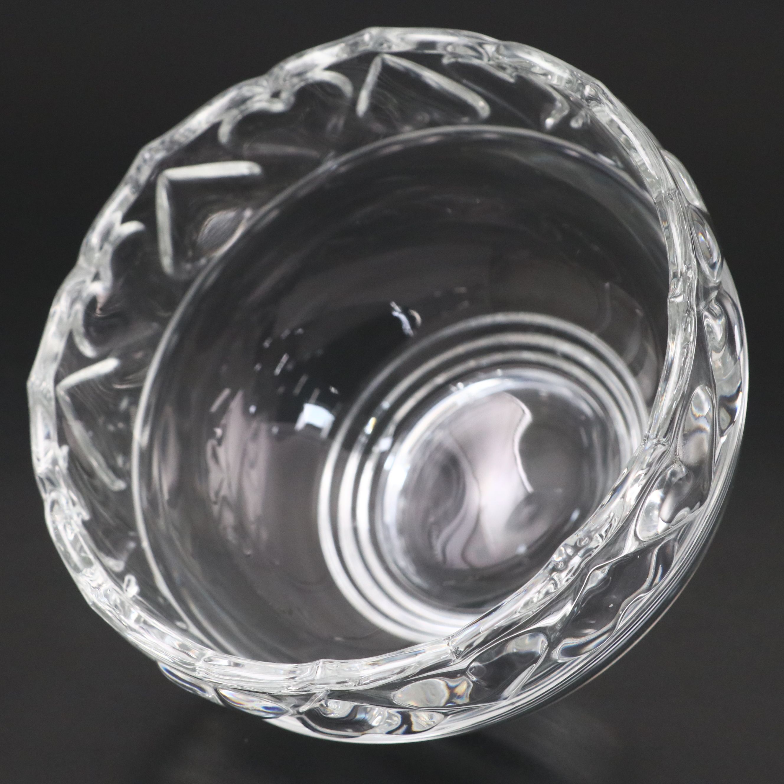 Tiffany & Co. Crystal Heart-Rimmed Bowl