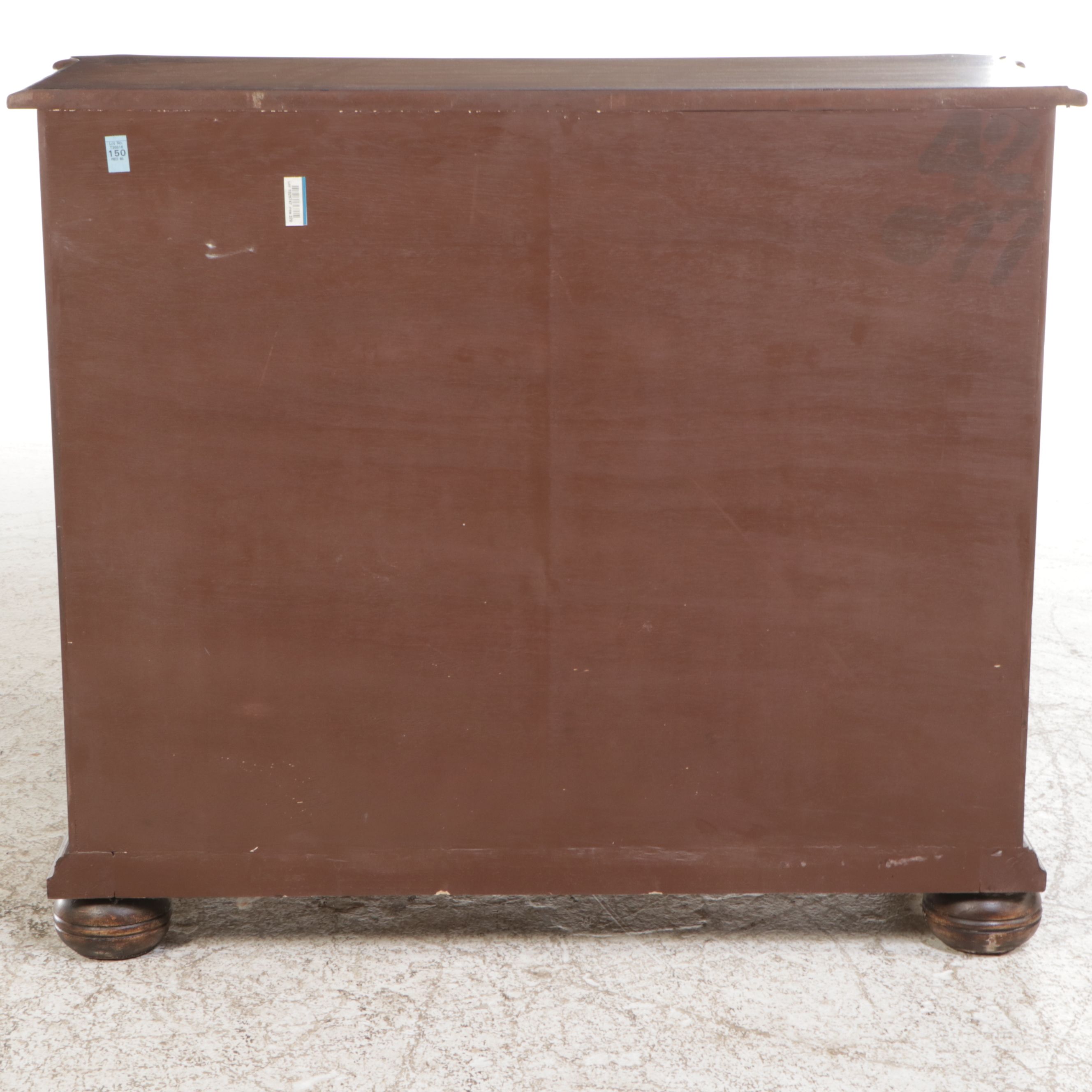 French Provincial Style Paint-Decorated Wood Bombé Chest