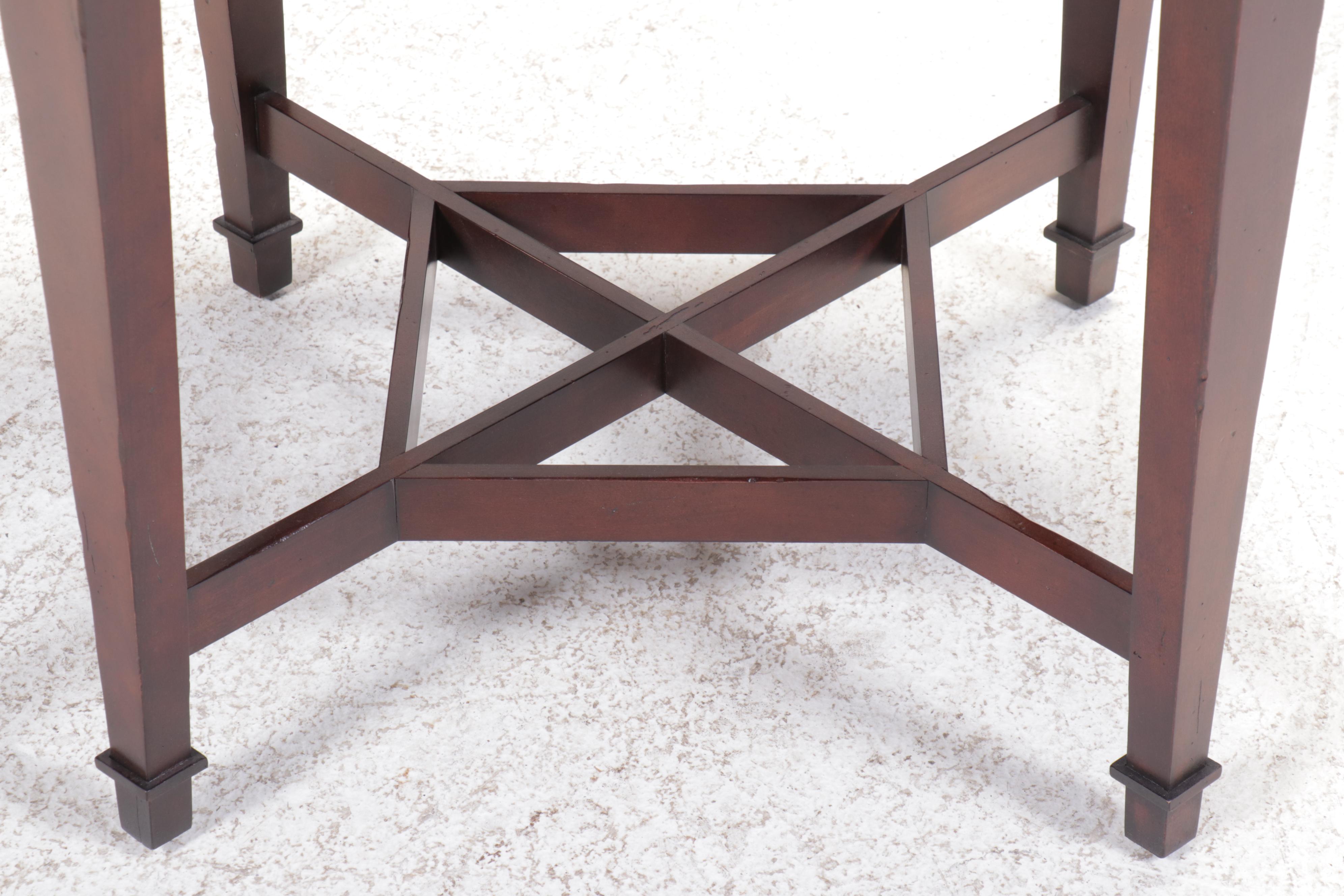 Baker Furniture Contemporary Mahogany Side Table