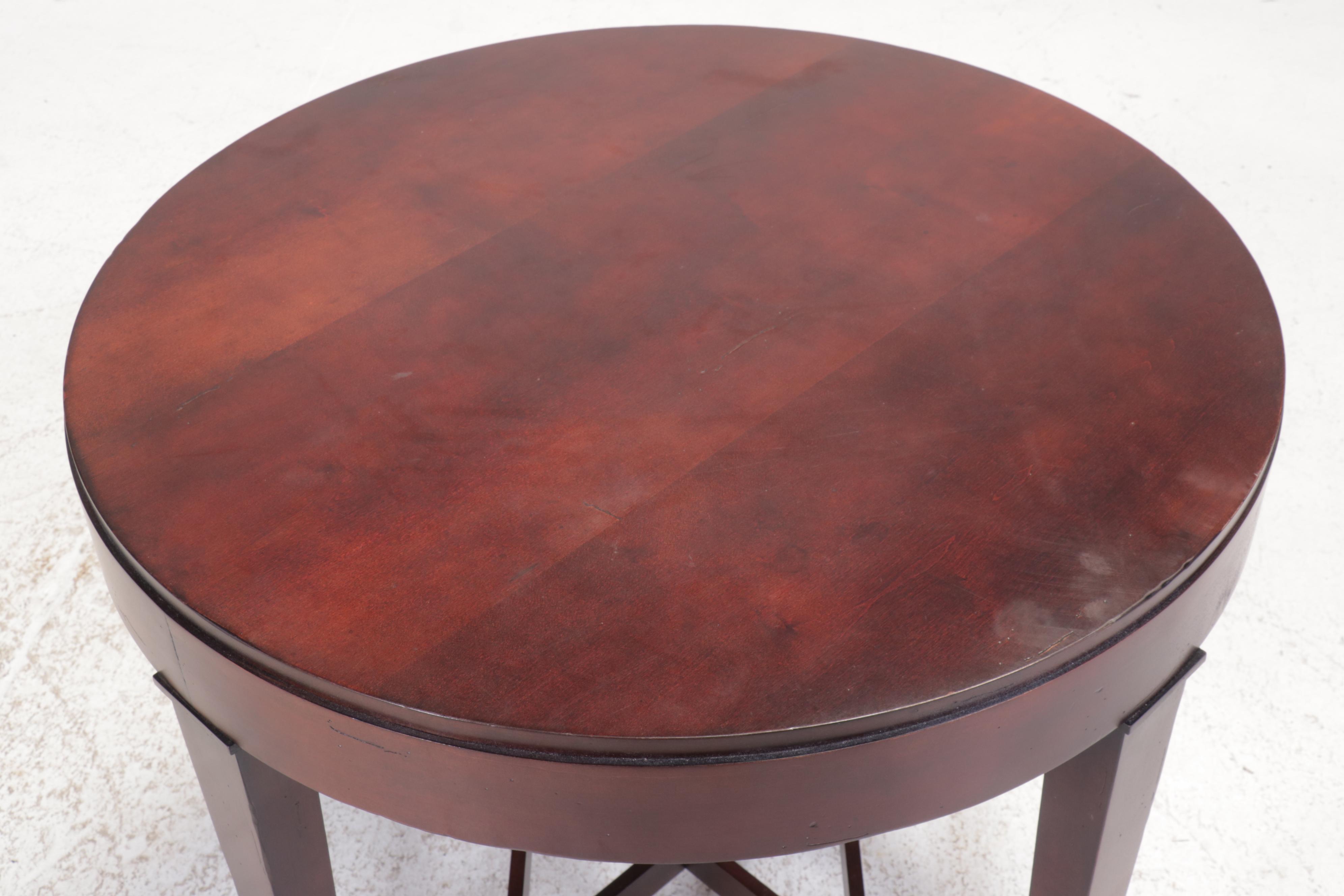 Baker Furniture Contemporary Mahogany Side Table