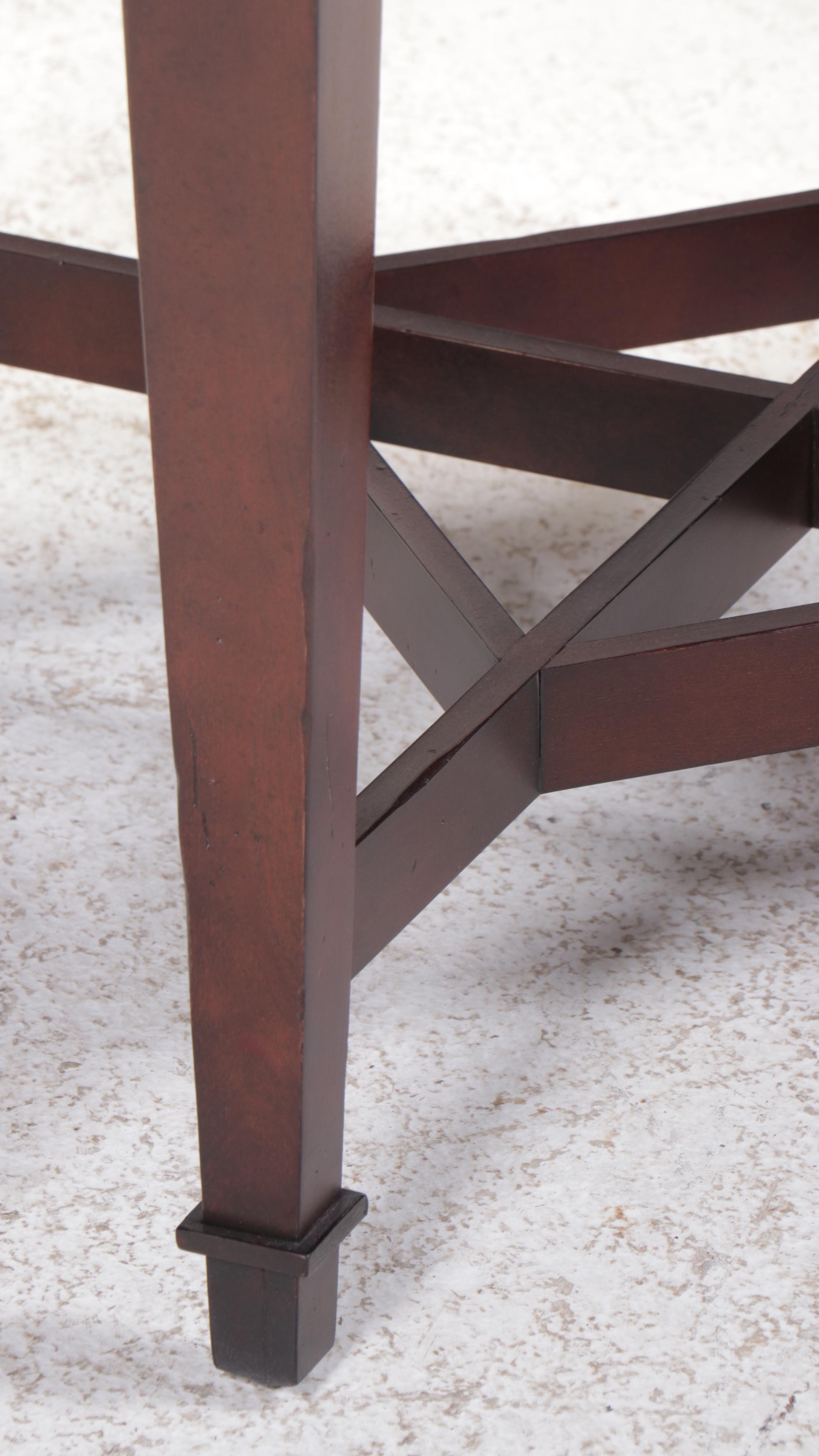 Baker Furniture Contemporary Mahogany Side Table