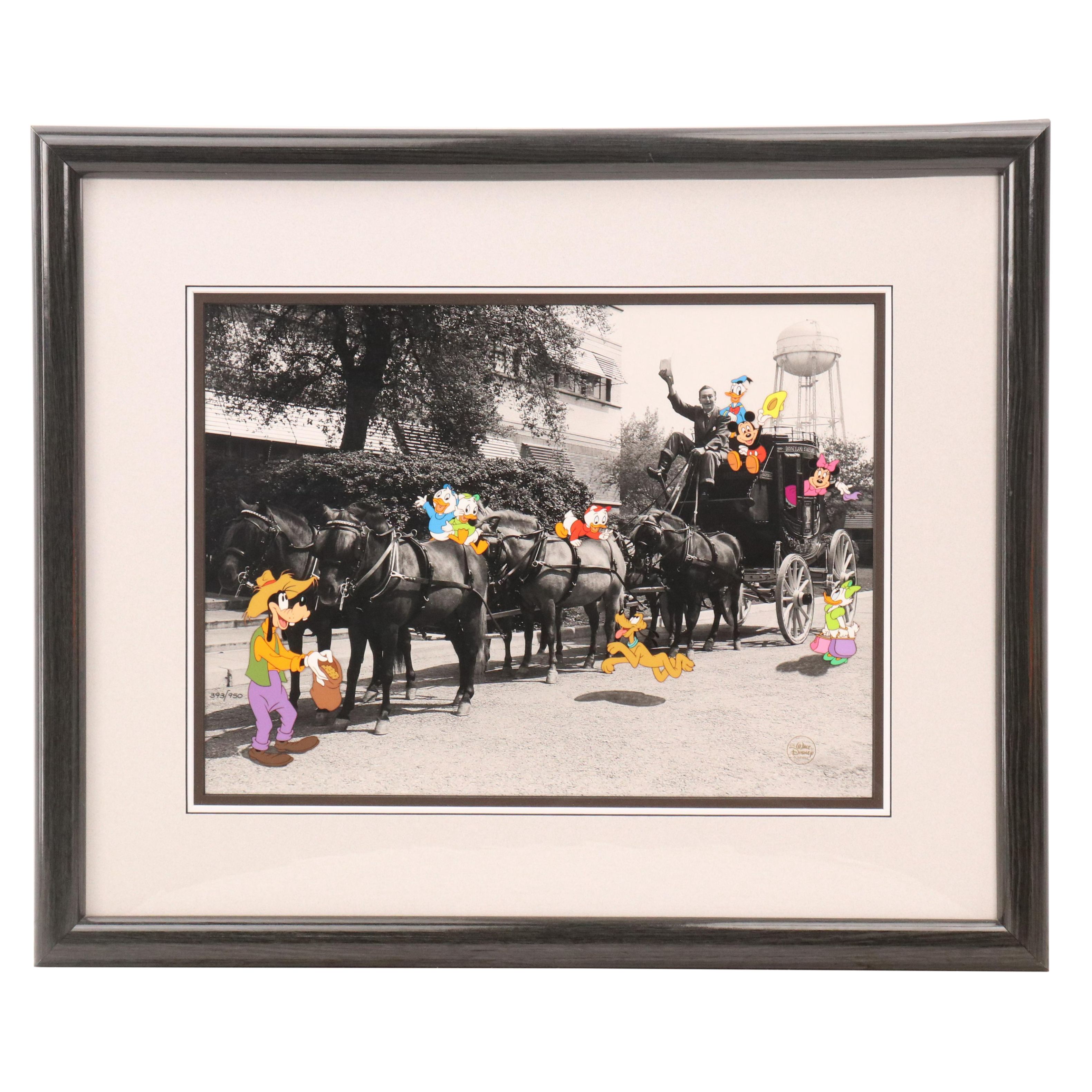 Disney Hand-Painted Animation Cel "Walt's Stagecoach," 1993