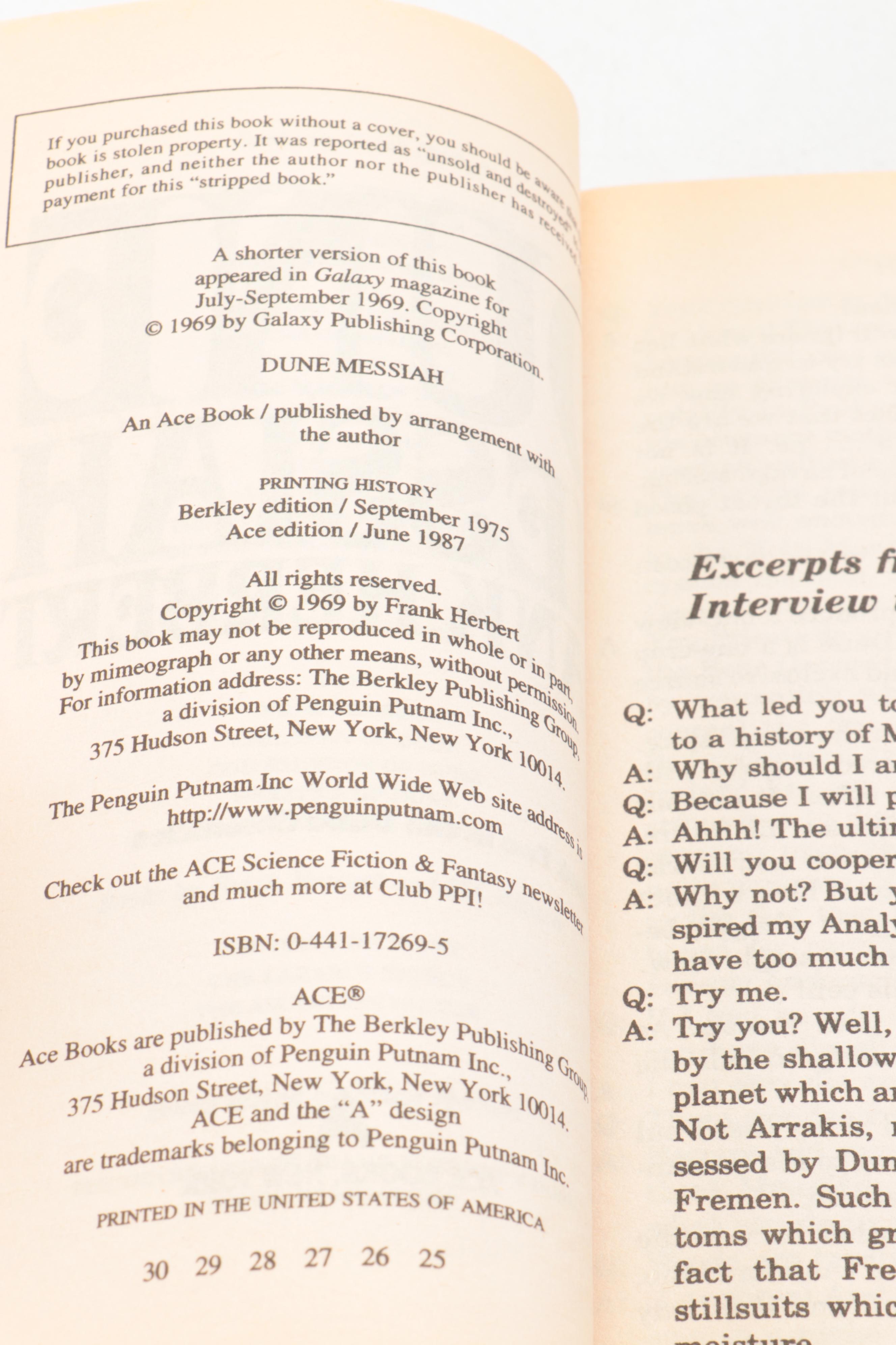 "Dune Chronicles" by Frank Herbert and More Science Fiction and Manga Books