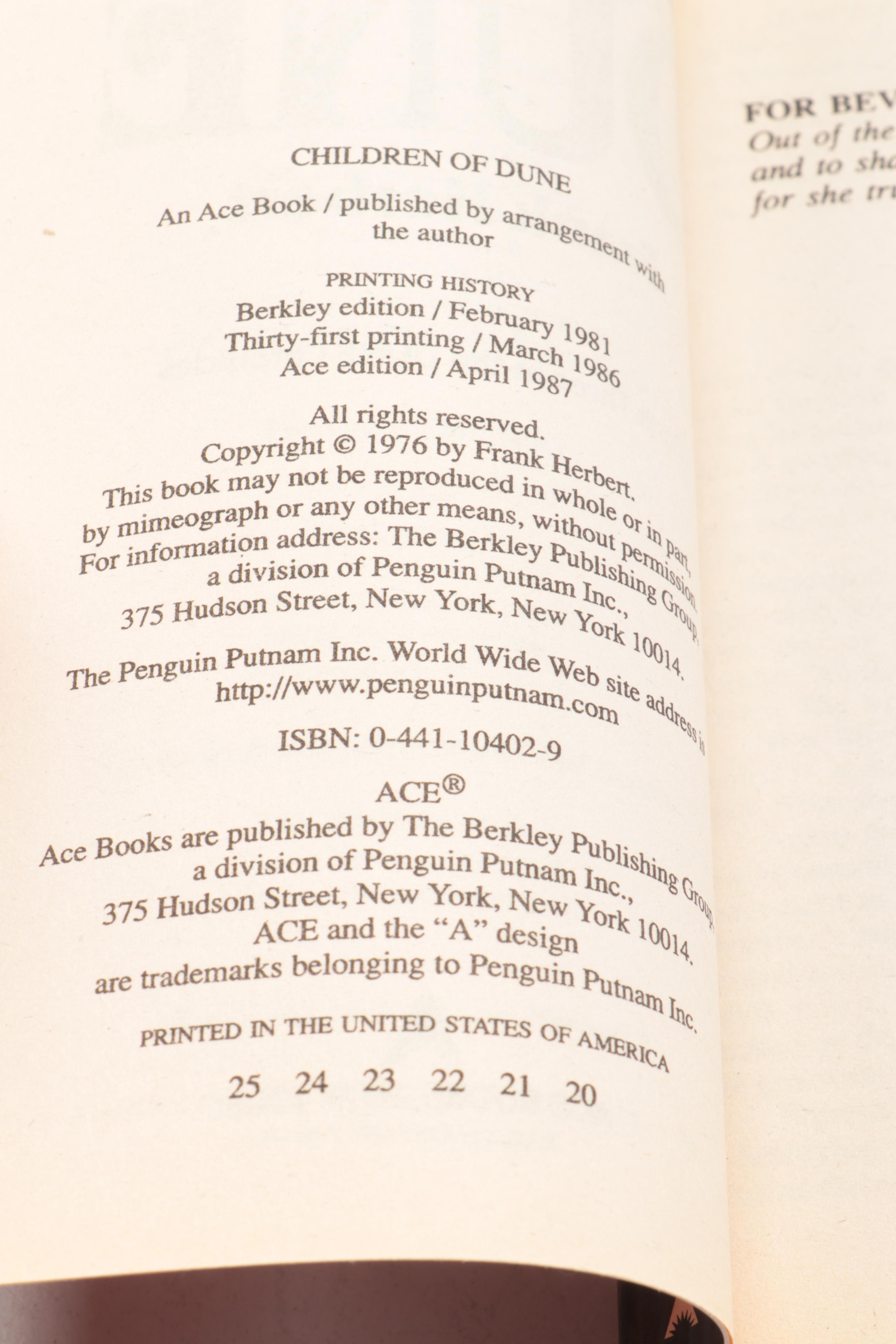 "Dune Chronicles" by Frank Herbert and More Science Fiction and Manga Books