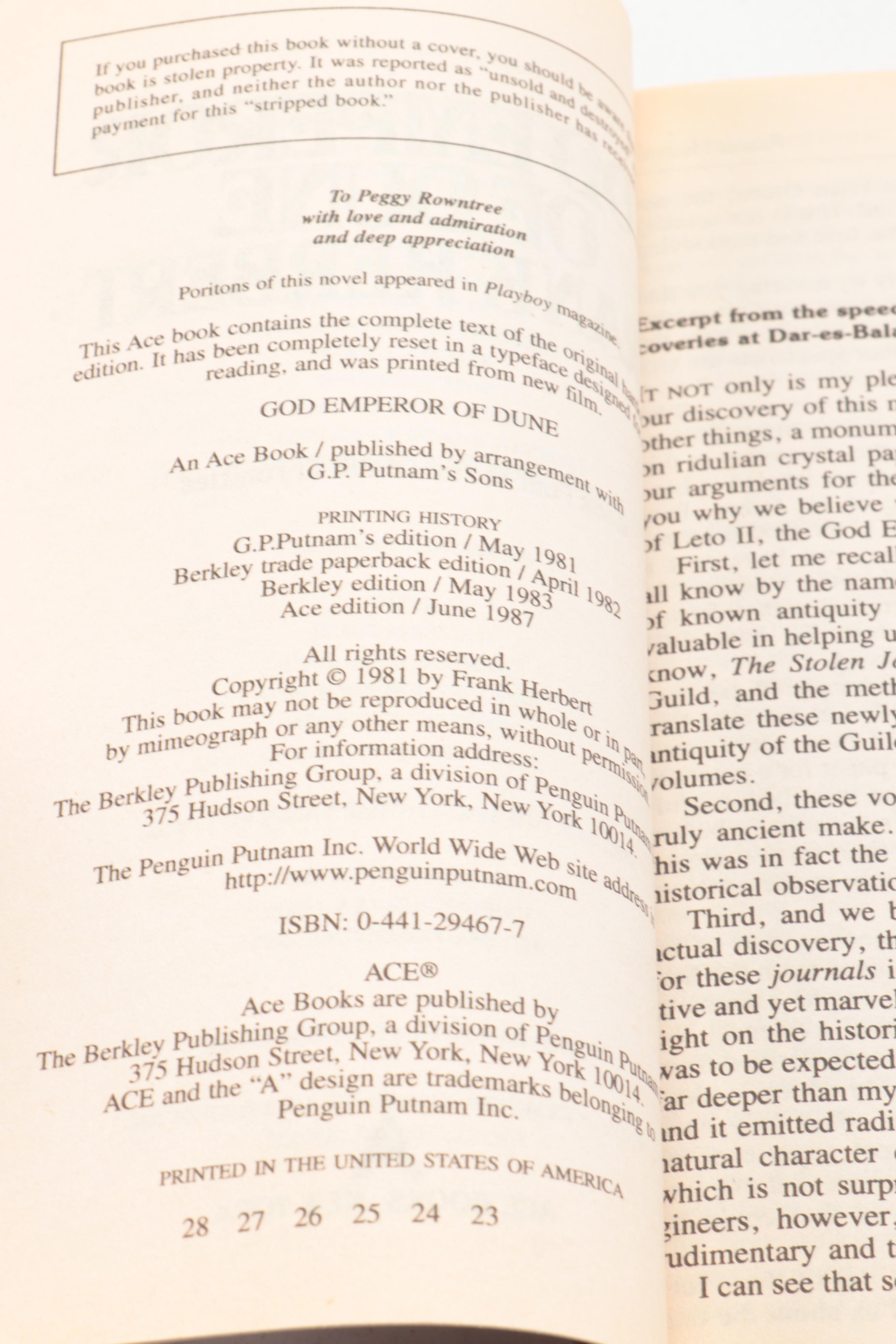 "Dune Chronicles" by Frank Herbert and More Science Fiction and Manga Books