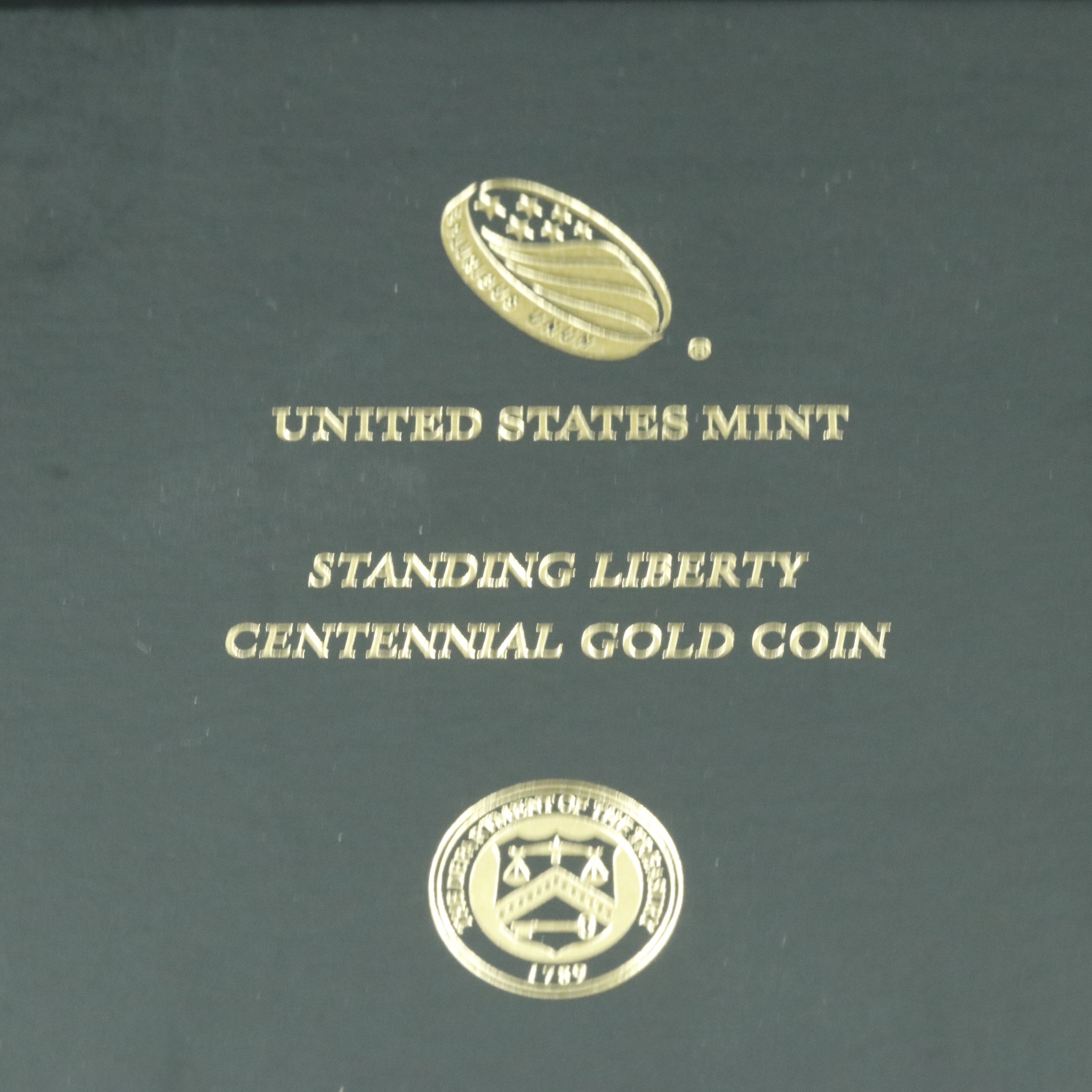 A 2016-W Standing Liberty 25 Cent Centennial Gold Coin