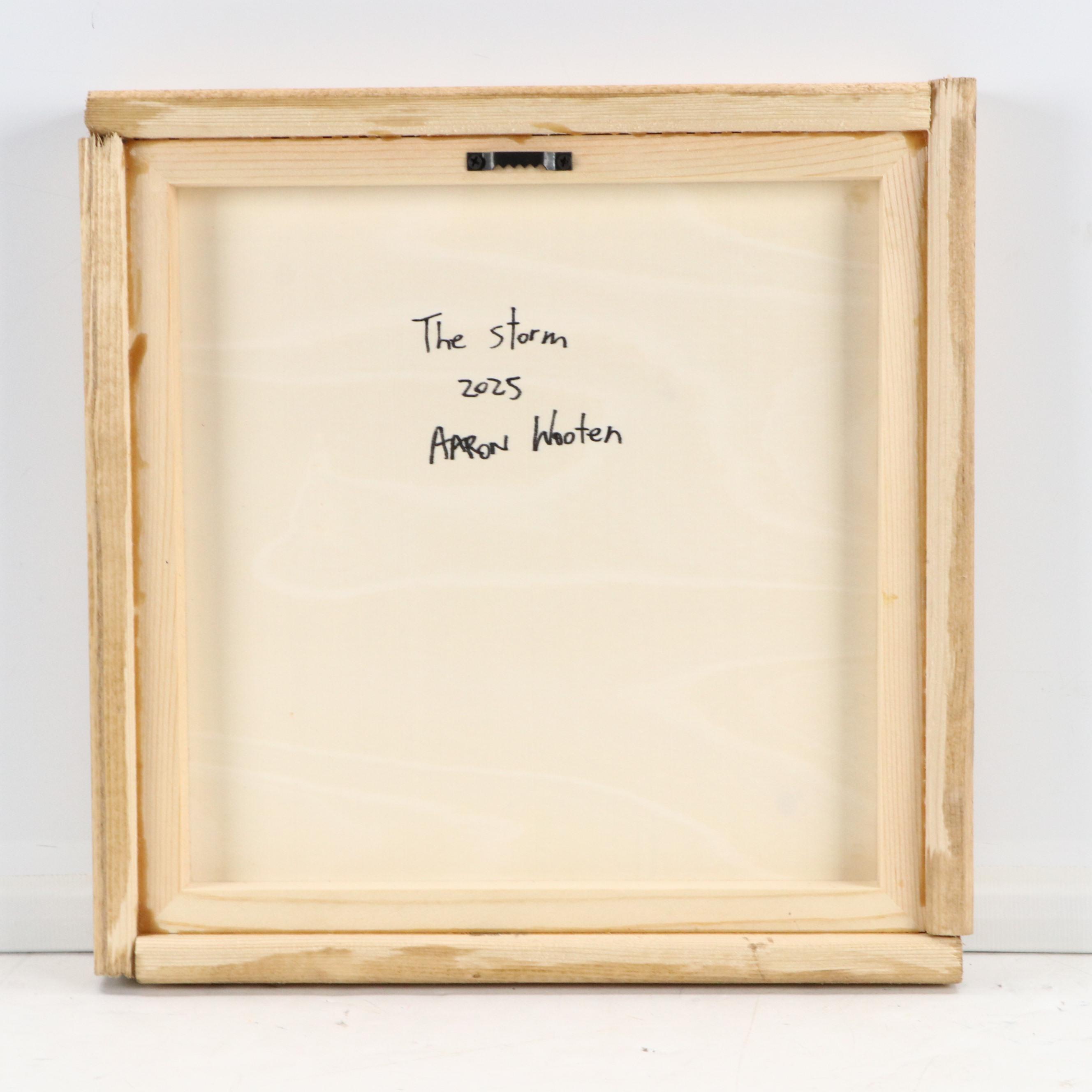 Aaron Wooten Stylized Dimensional Seascape Acrylic Painting "The Storm," 2025