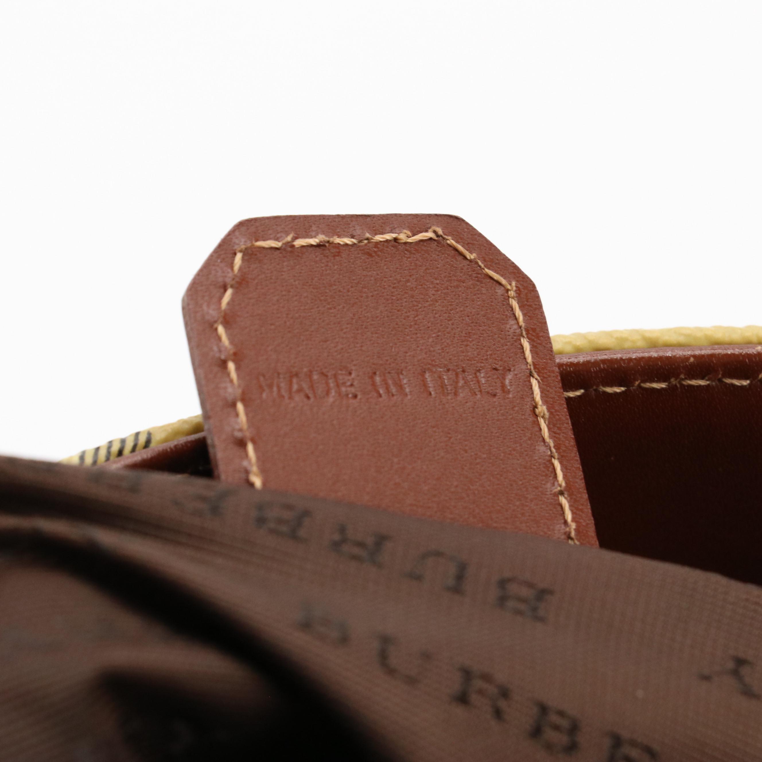 Burberry Tote in Haymarket Check Canvas and Leather Trim