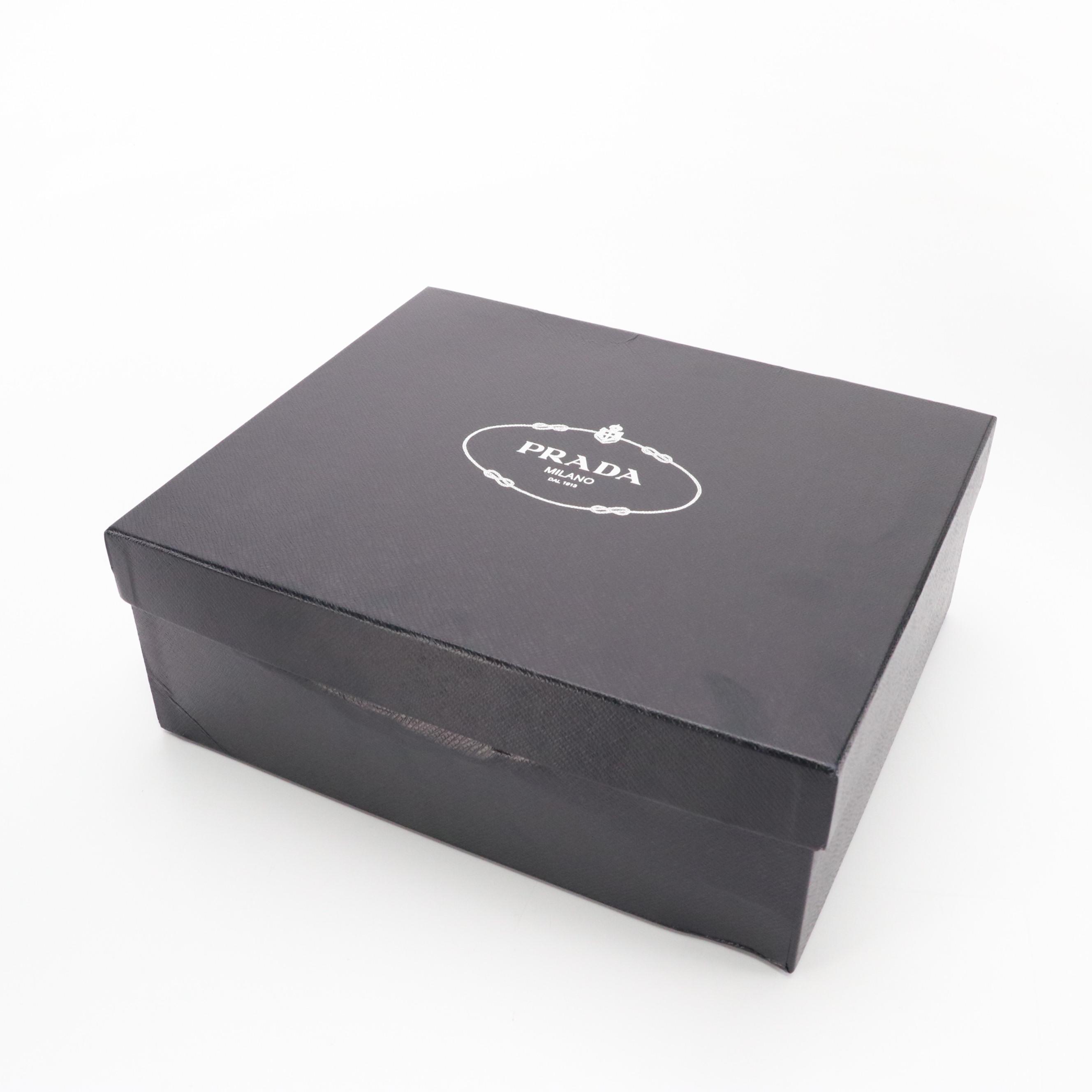 Prada Buckle Platform Espadrille Cork Wedges in Brown Leather and Jute, With Box