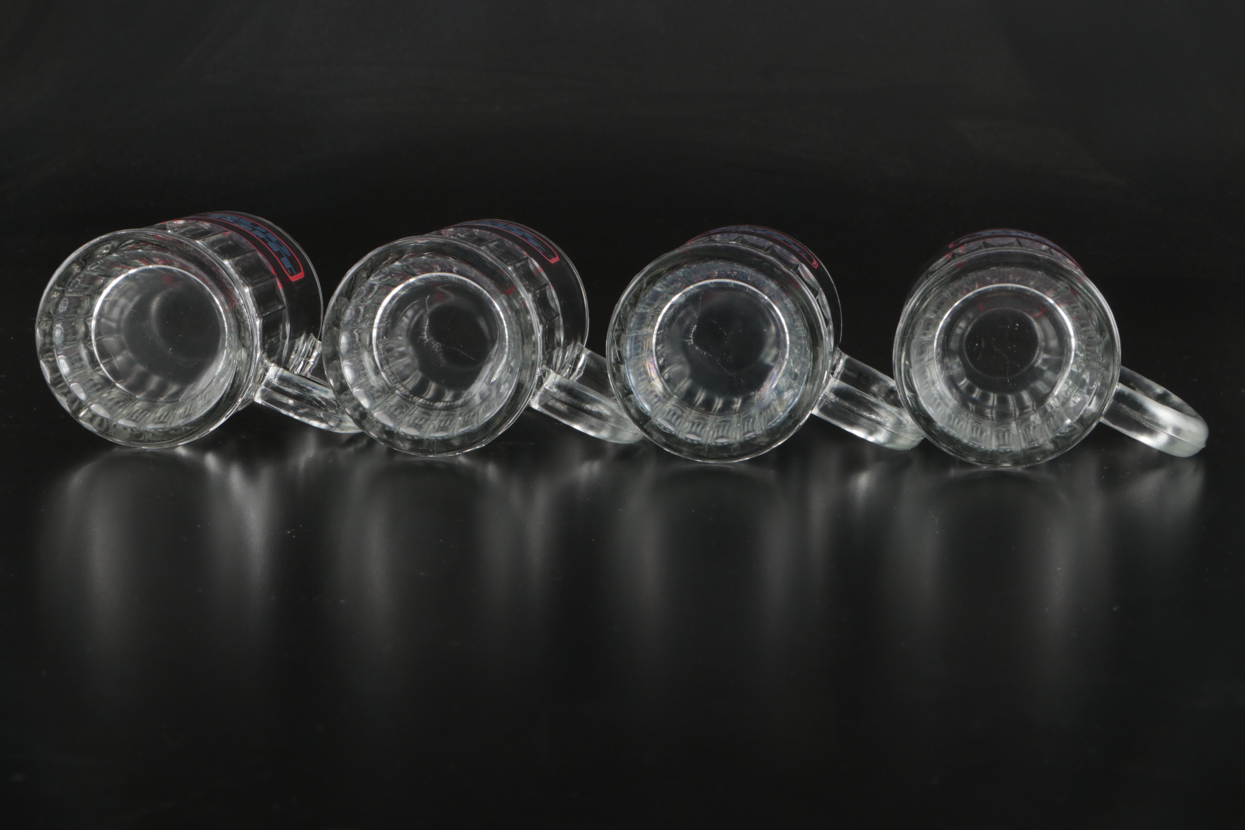 Bud Light Glass Pitcher and Mugs