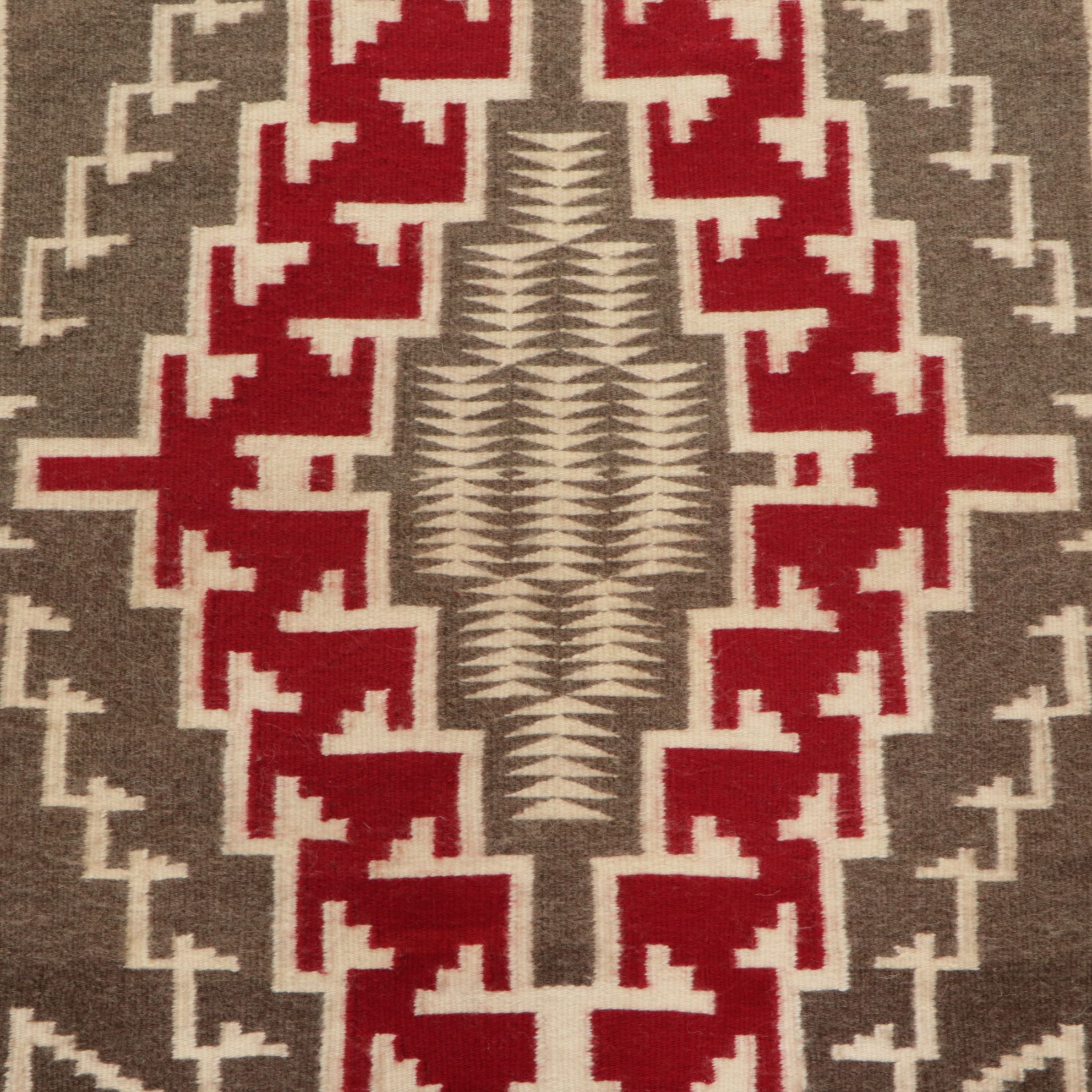 3'3 x 3'11 Handwoven Betty Jake Navajo Accent Rug