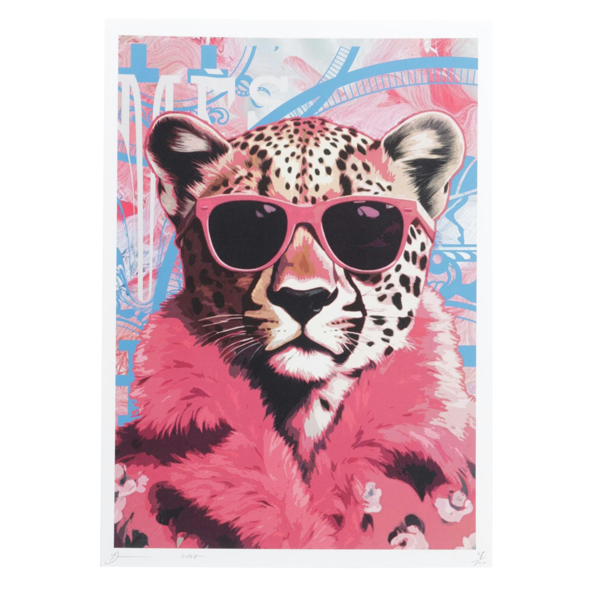 Death NYC Pop Art Homage to Hermès x Fashion Cheetah, 2025