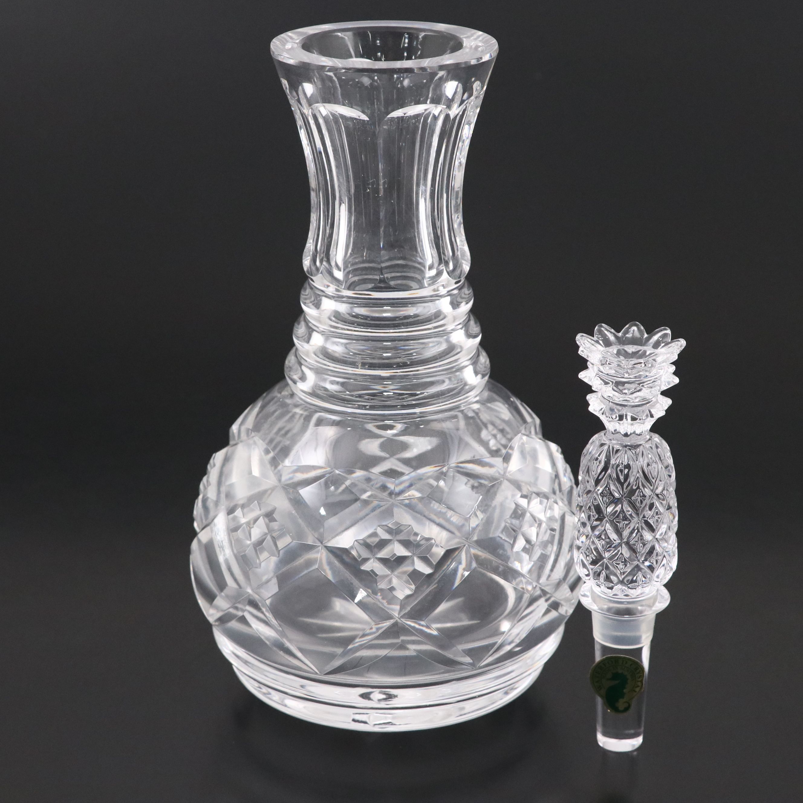 Waterford Crystal Decanter with Pineapple Stopper