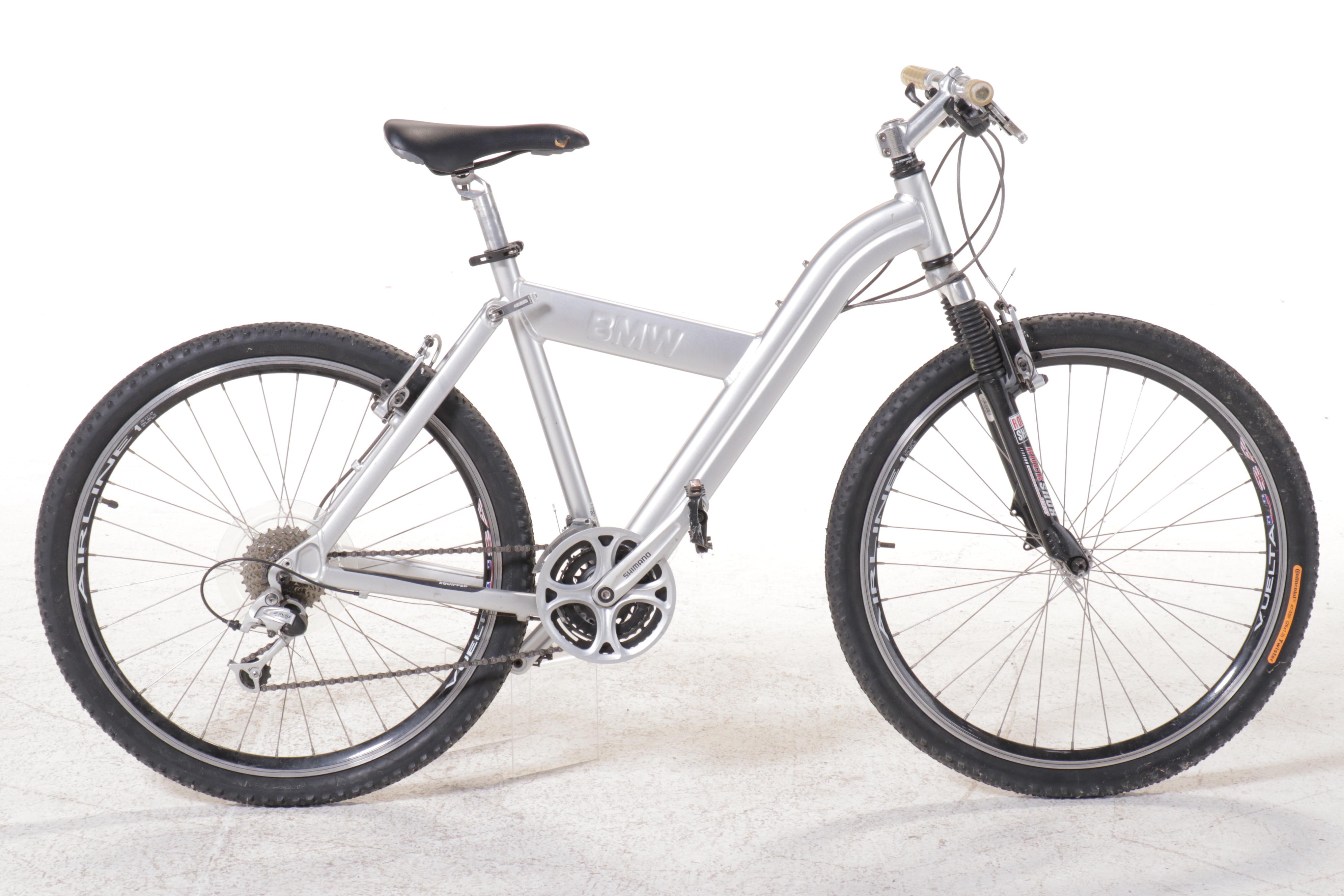 BMW Folding Mountain Bike with Shimano Components, Continental Wheels