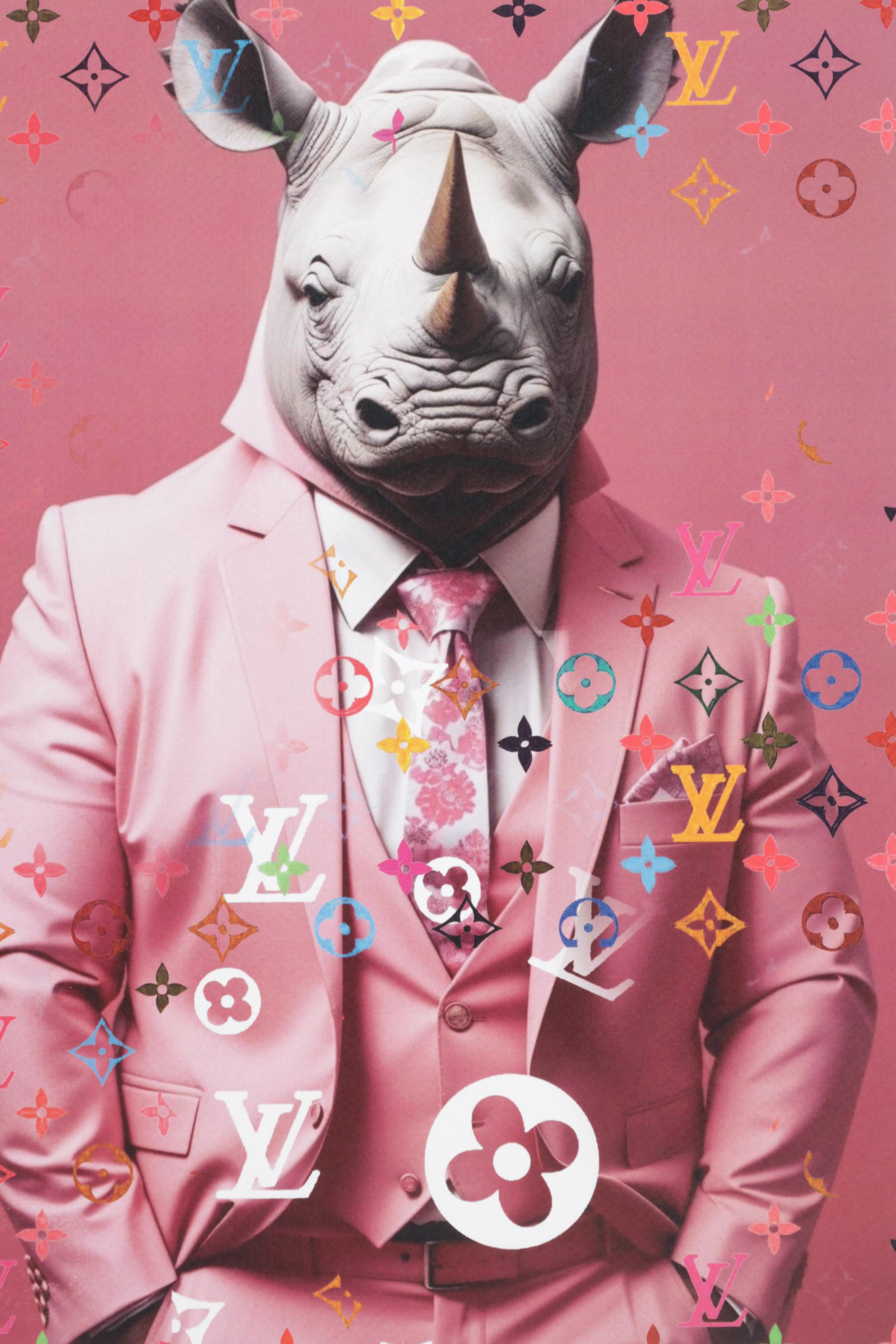 Death NYC Pop Art Graphic Print Homage to Louis Vuitton x Chanel & Rhino, 2025