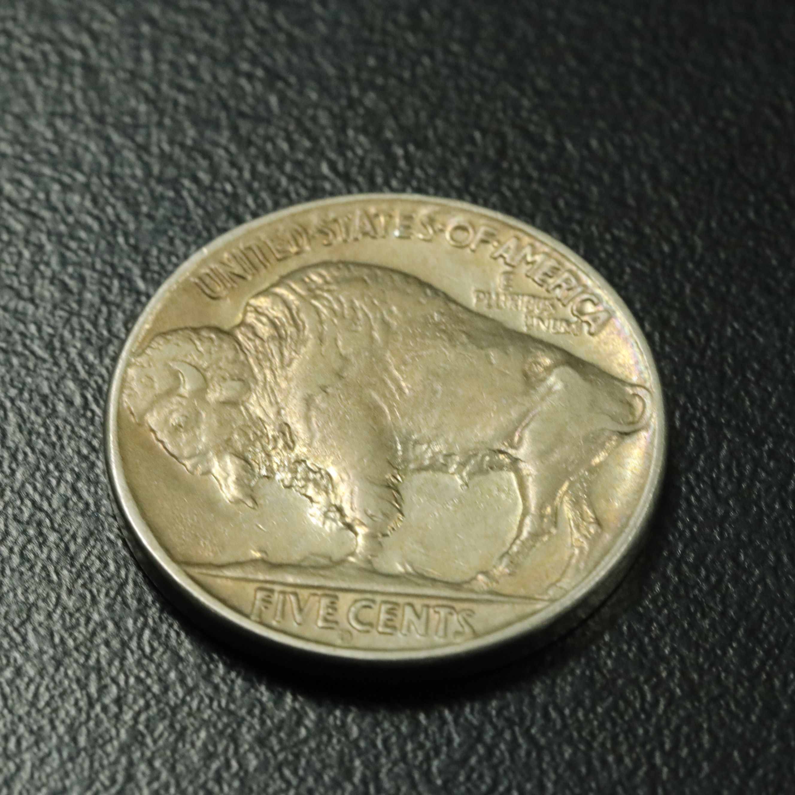 1937-D Three-Legged Buffalo Nickel, Toned