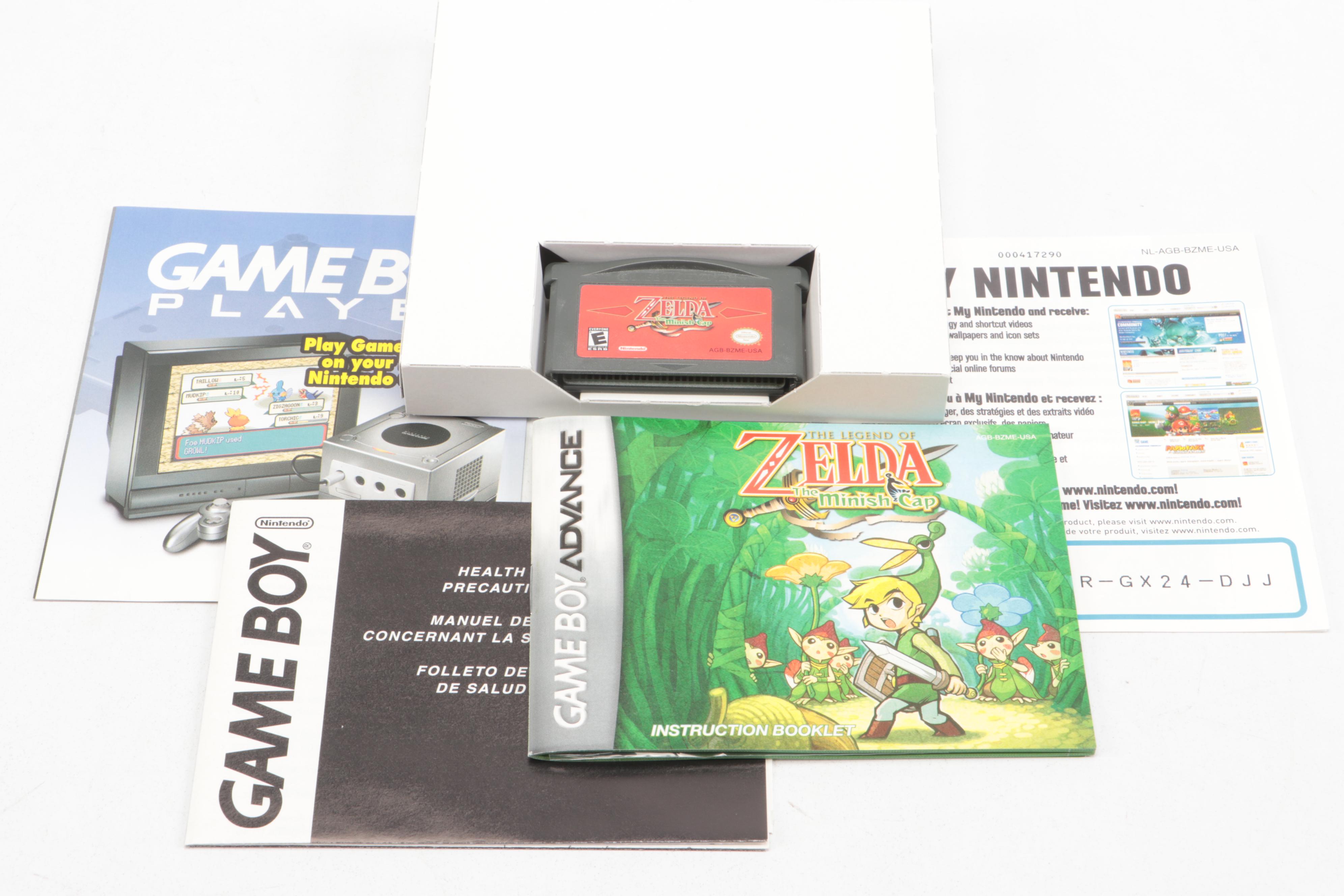 The Legend of Zelda: The Minish Cap GBA Video Game, Complete in Box