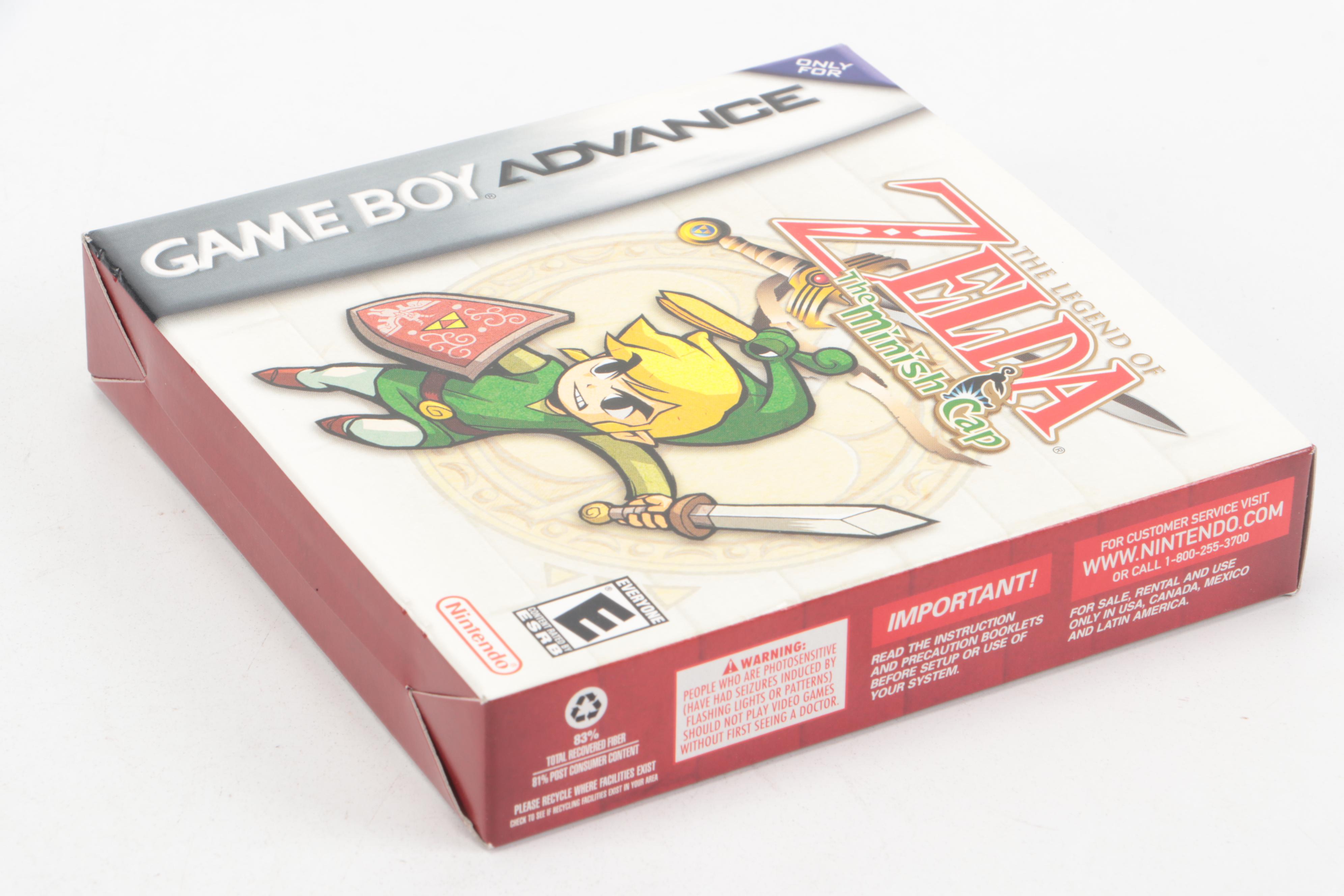 The Legend of Zelda: The Minish Cap GBA Video Game, Complete in Box