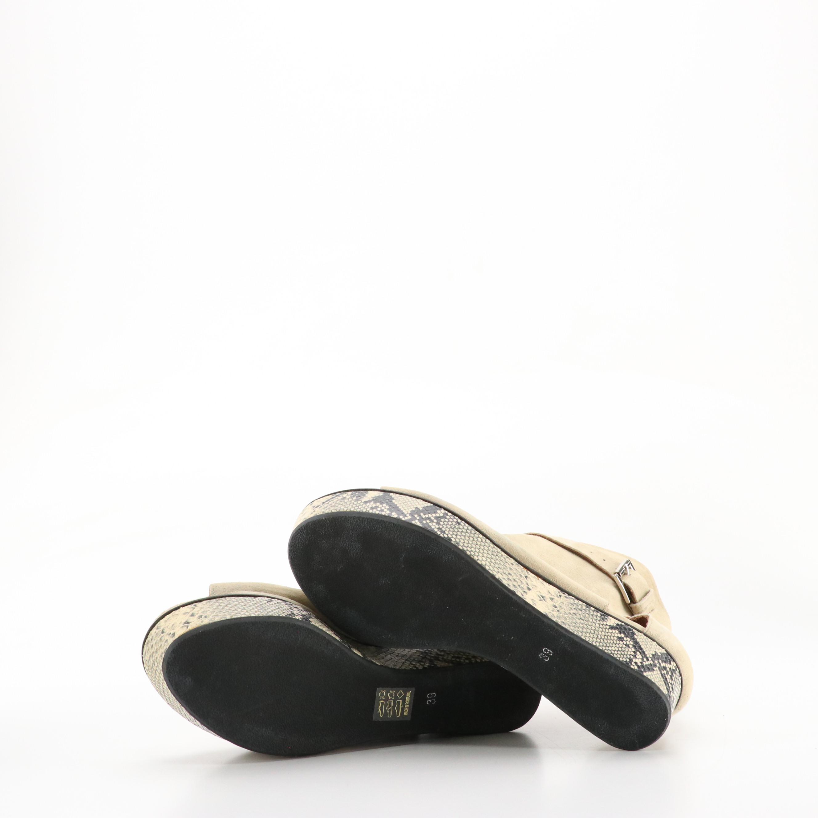 Rachel Zoe Lace-Up Tassel Pumps, Thakoon Addition Suede/Snakeskin Platform Shoes