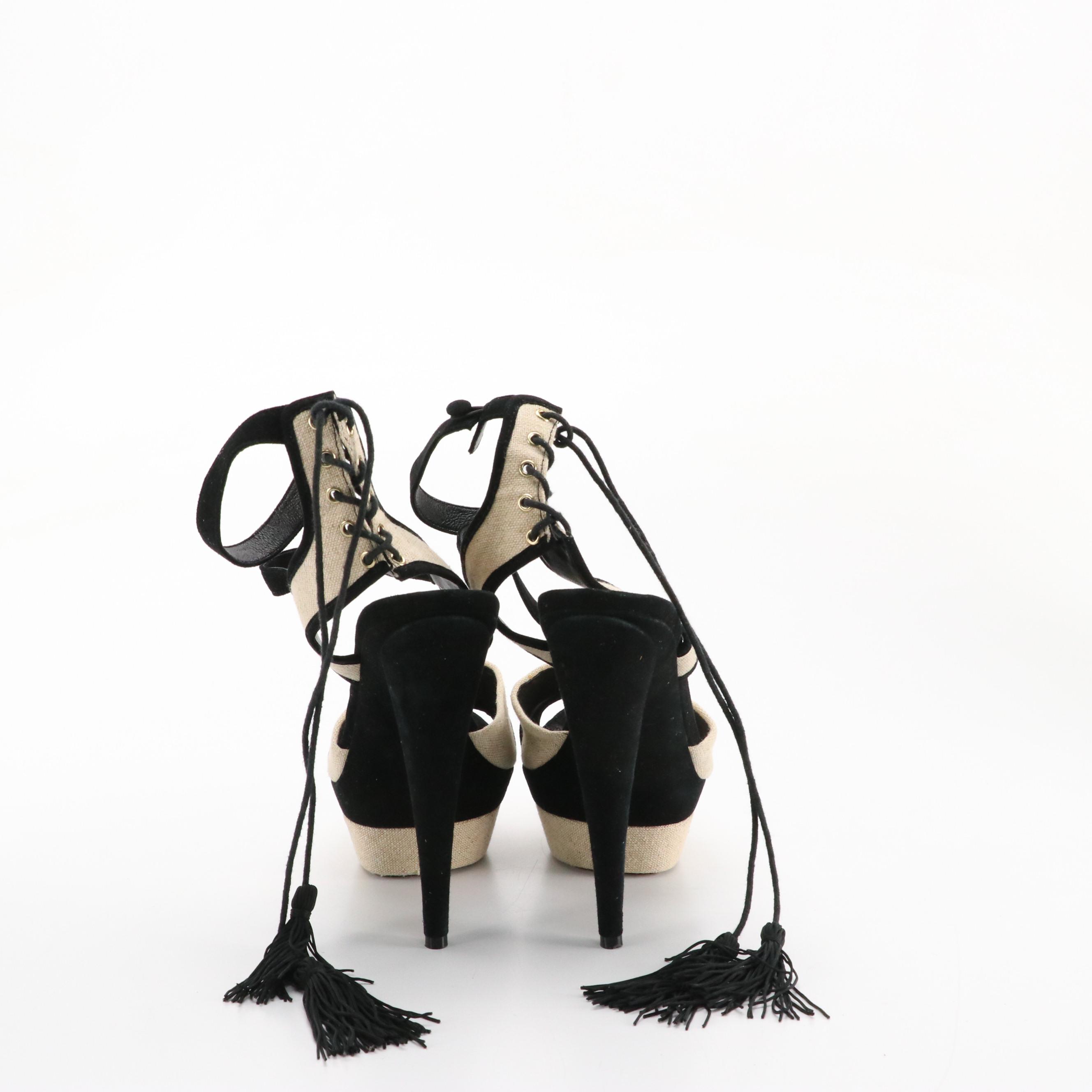 Rachel Zoe Lace-Up Tassel Pumps, Thakoon Addition Suede/Snakeskin Platform Shoes