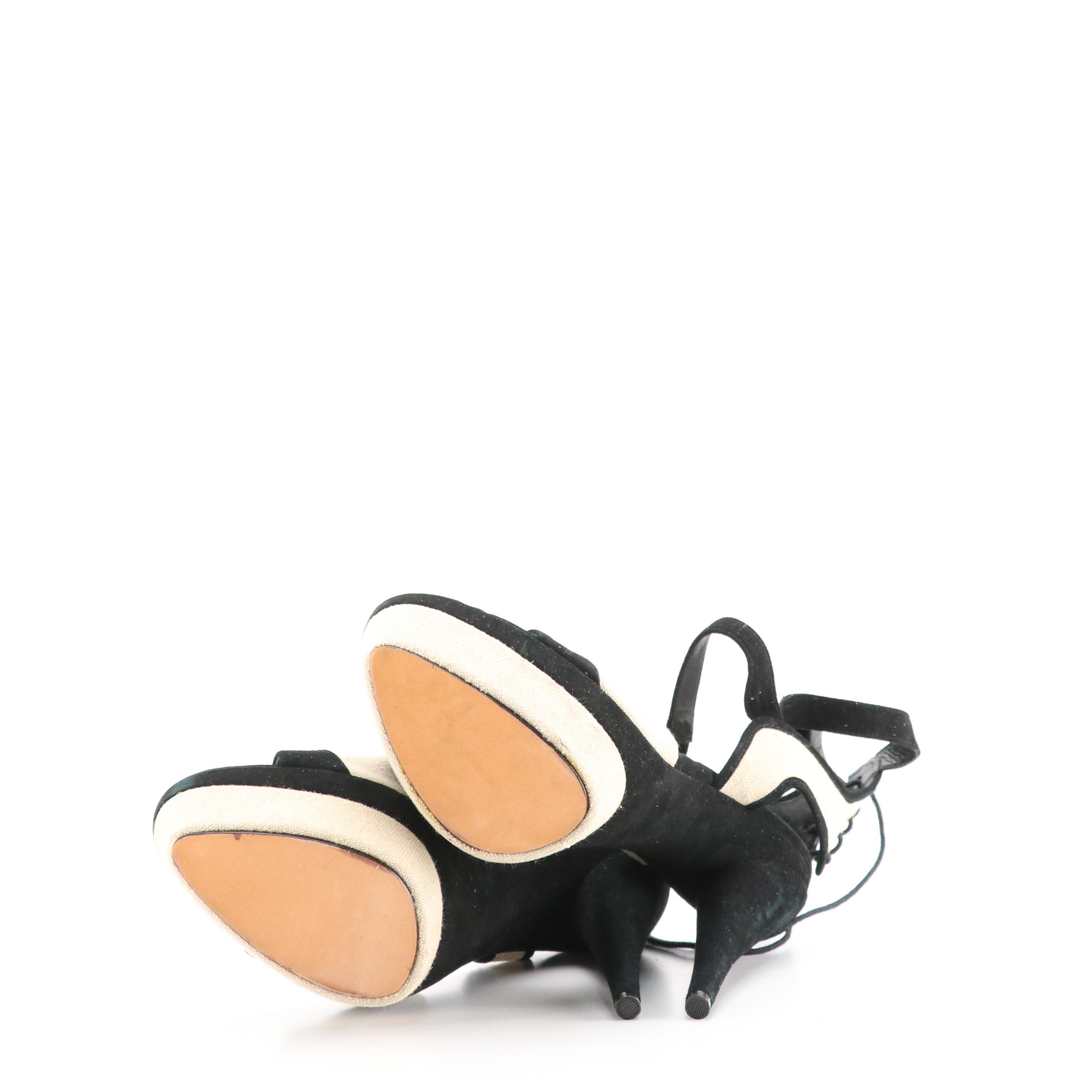 Rachel Zoe Lace-Up Tassel Pumps, Thakoon Addition Suede/Snakeskin Platform Shoes