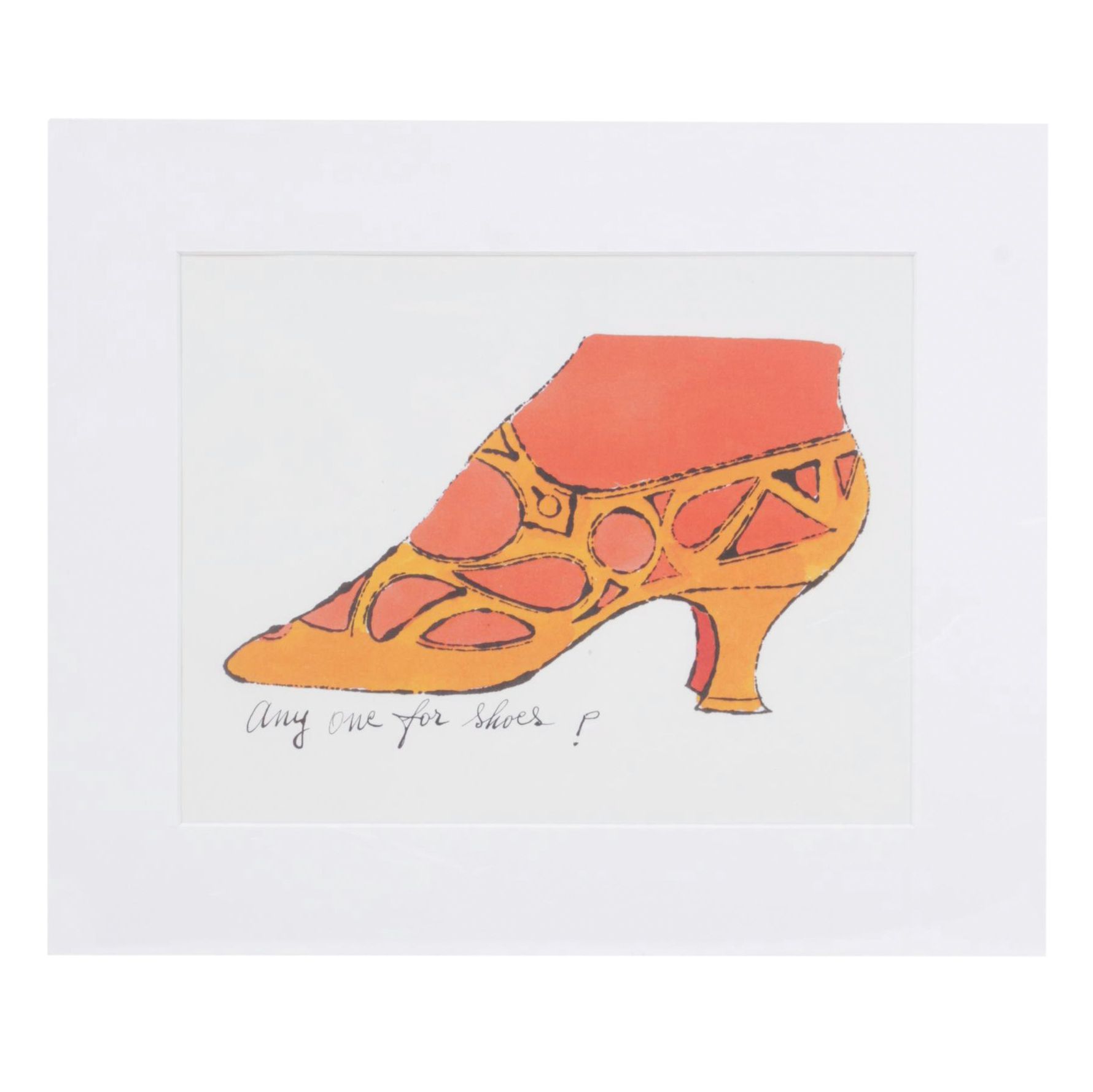 Offset Lithograph after Andy Warhol "Any One for Shoes?"