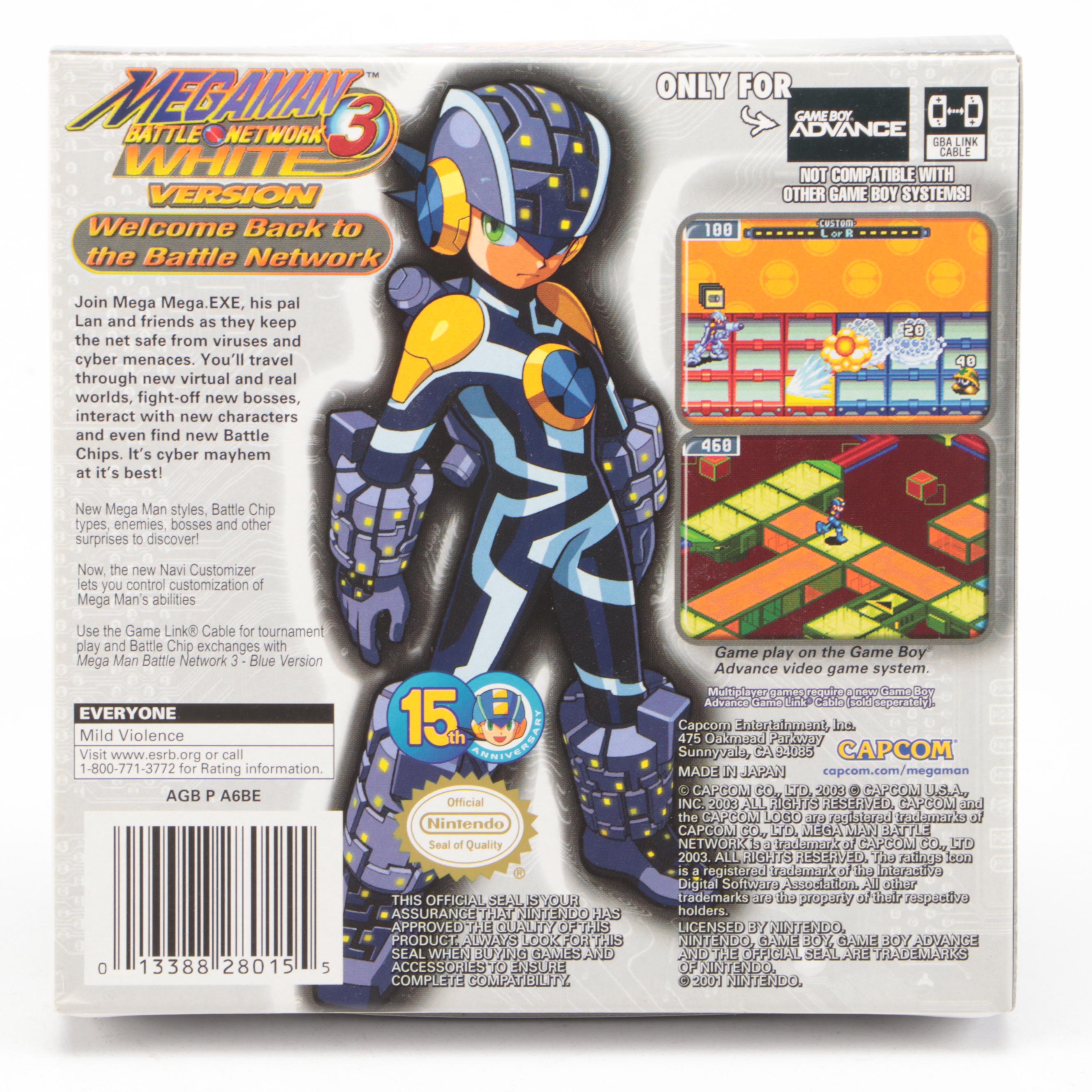 Mega Man Battle Network 3 and Battle Network 4 GBA Video Games, Complete in Box