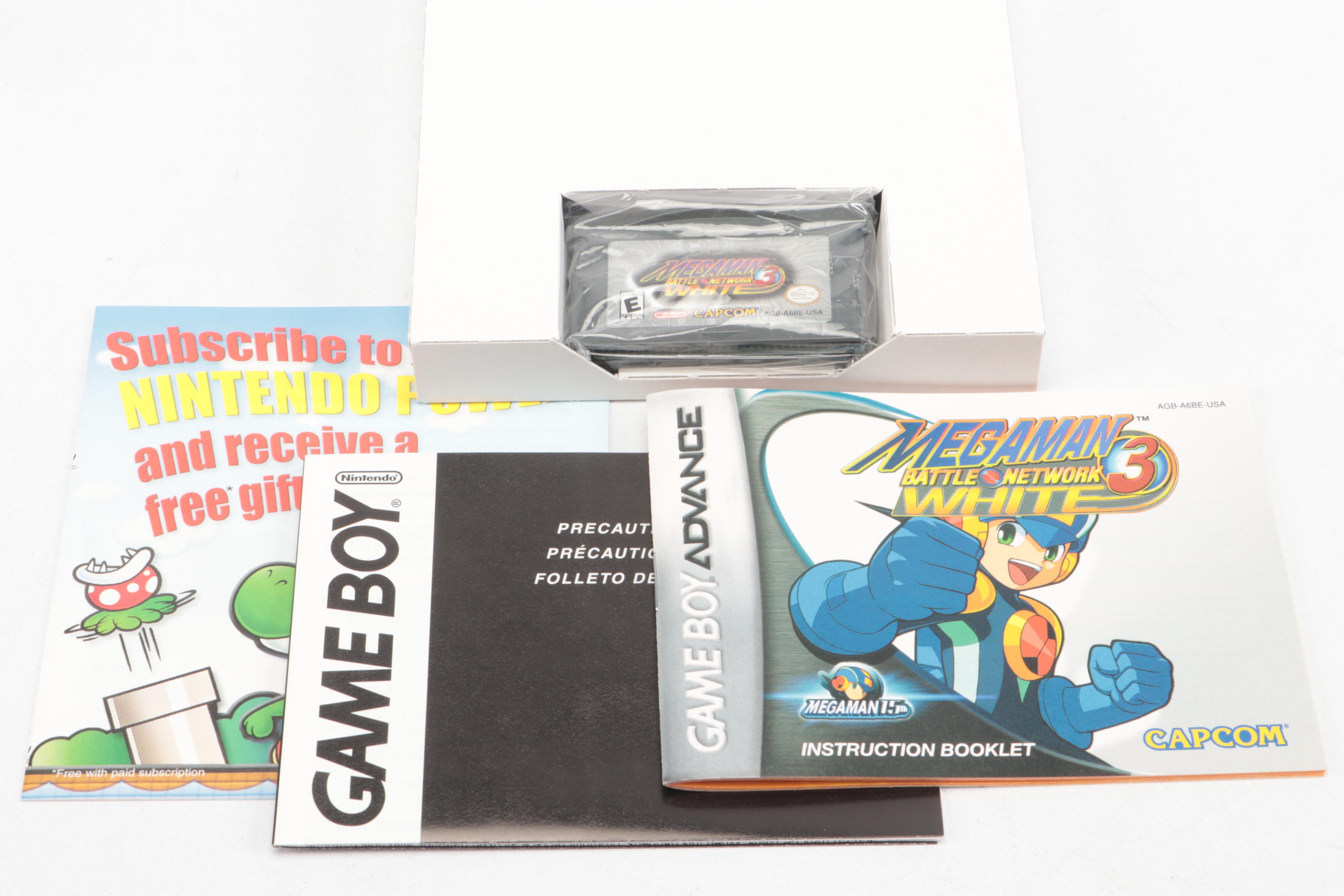 Mega Man Battle Network 3 and Battle Network 4 GBA Video Games, Complete in Box