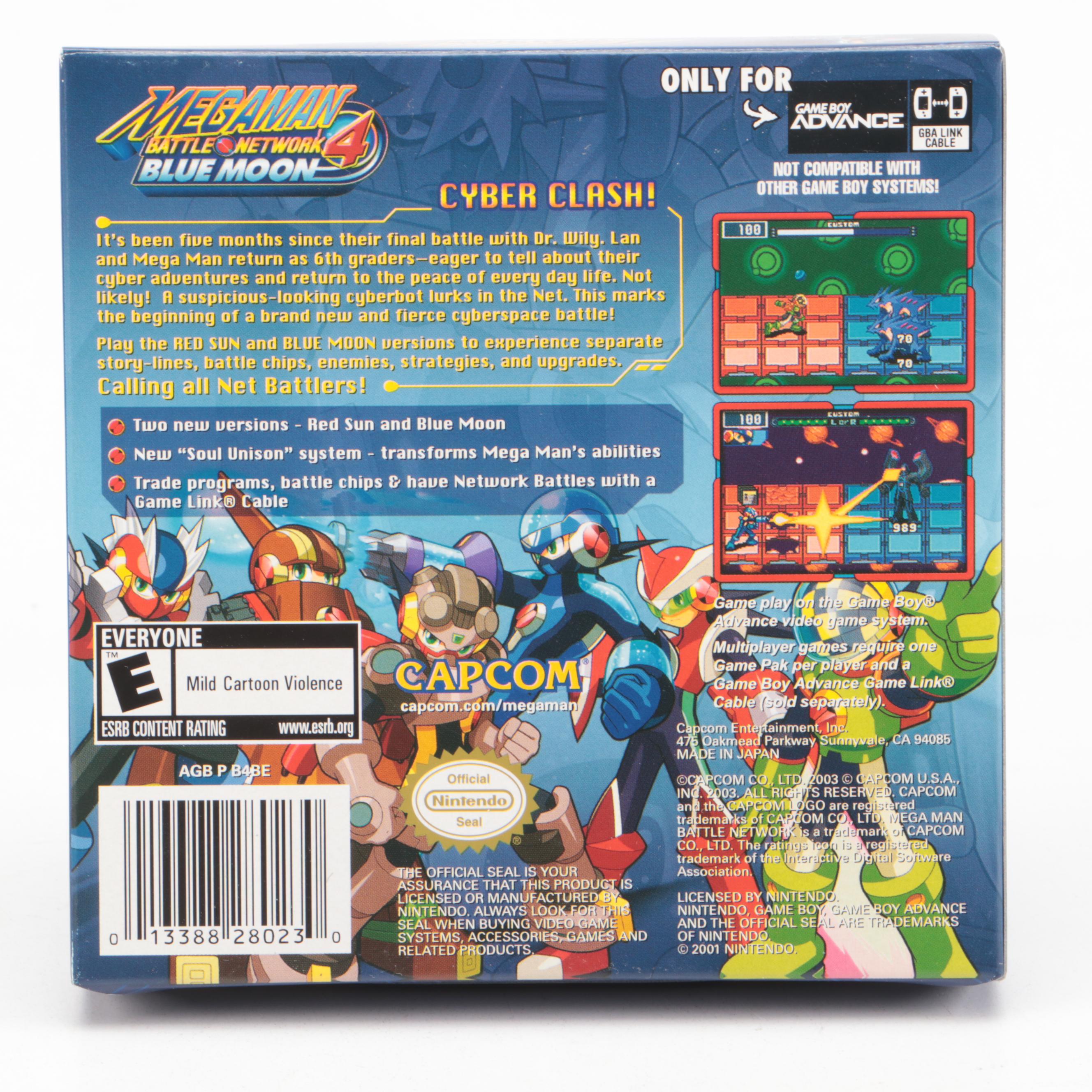 Mega Man Battle Network 3 and Battle Network 4 GBA Video Games, Complete in Box